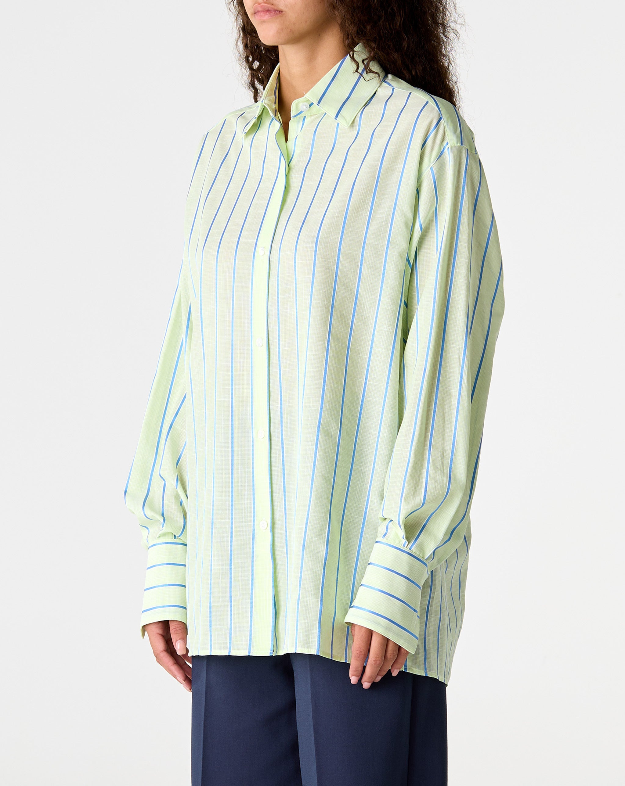 Cotton Stripe L/S Shirt