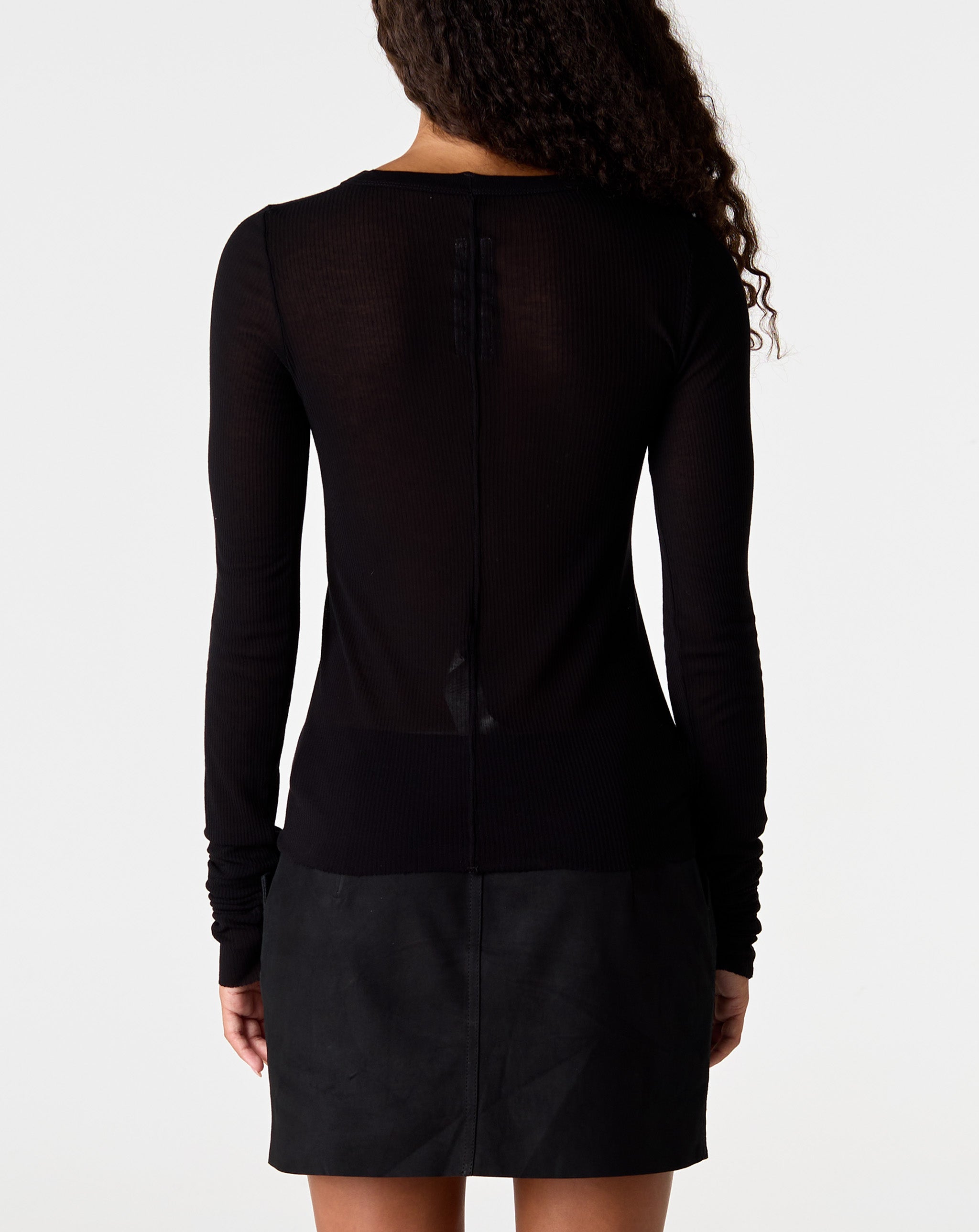 Cropped Rib L/S T-Shirt