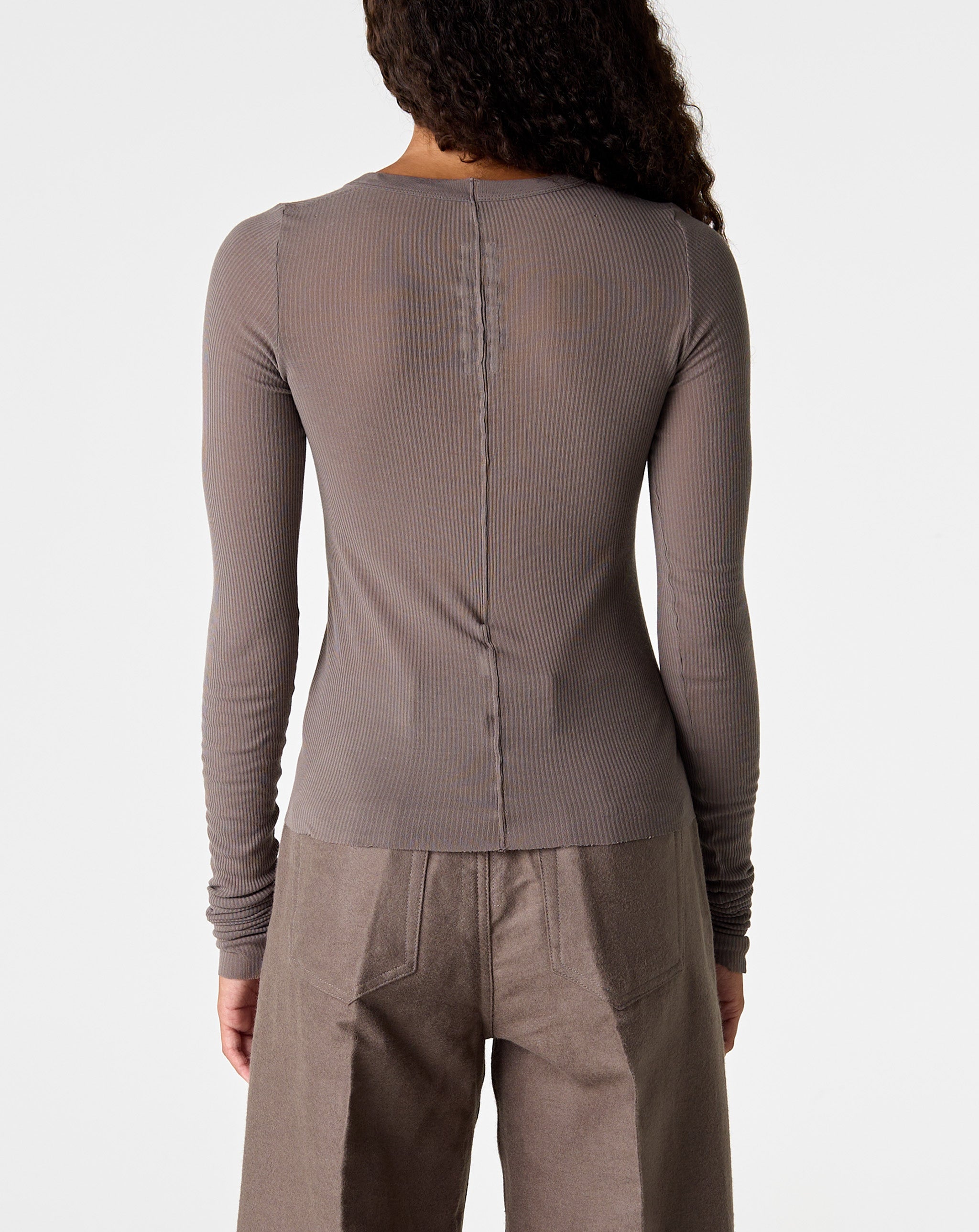 Cropped Rib L/S T-Shirt