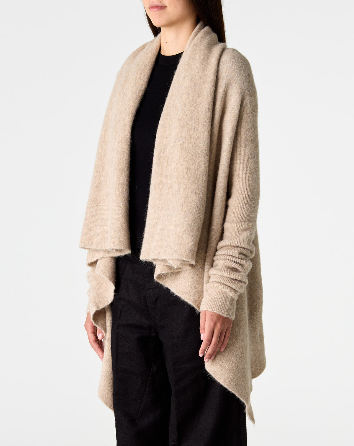 Hooded Medium Wrap Cardigan
