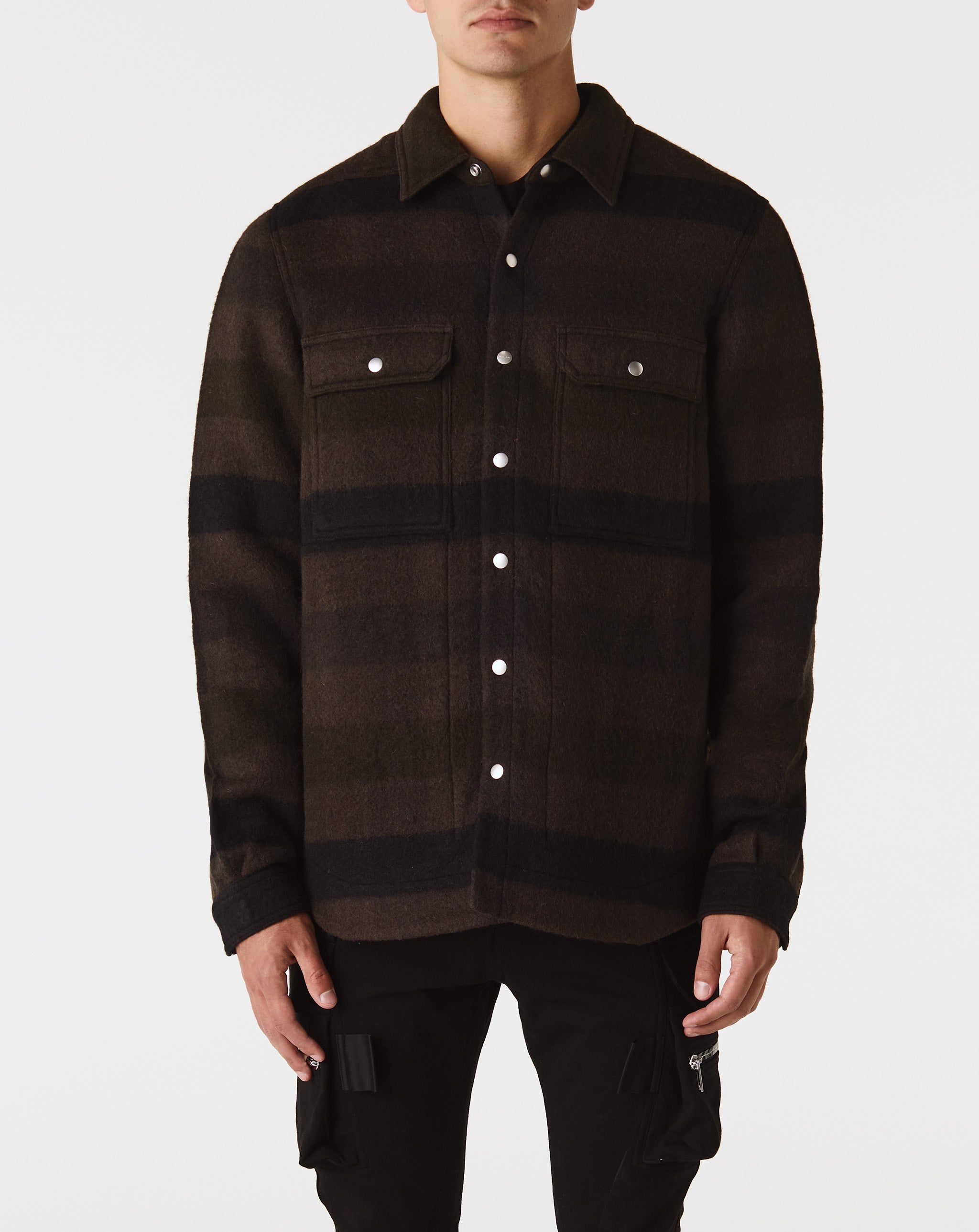 Snap Front Plaid Outershirt