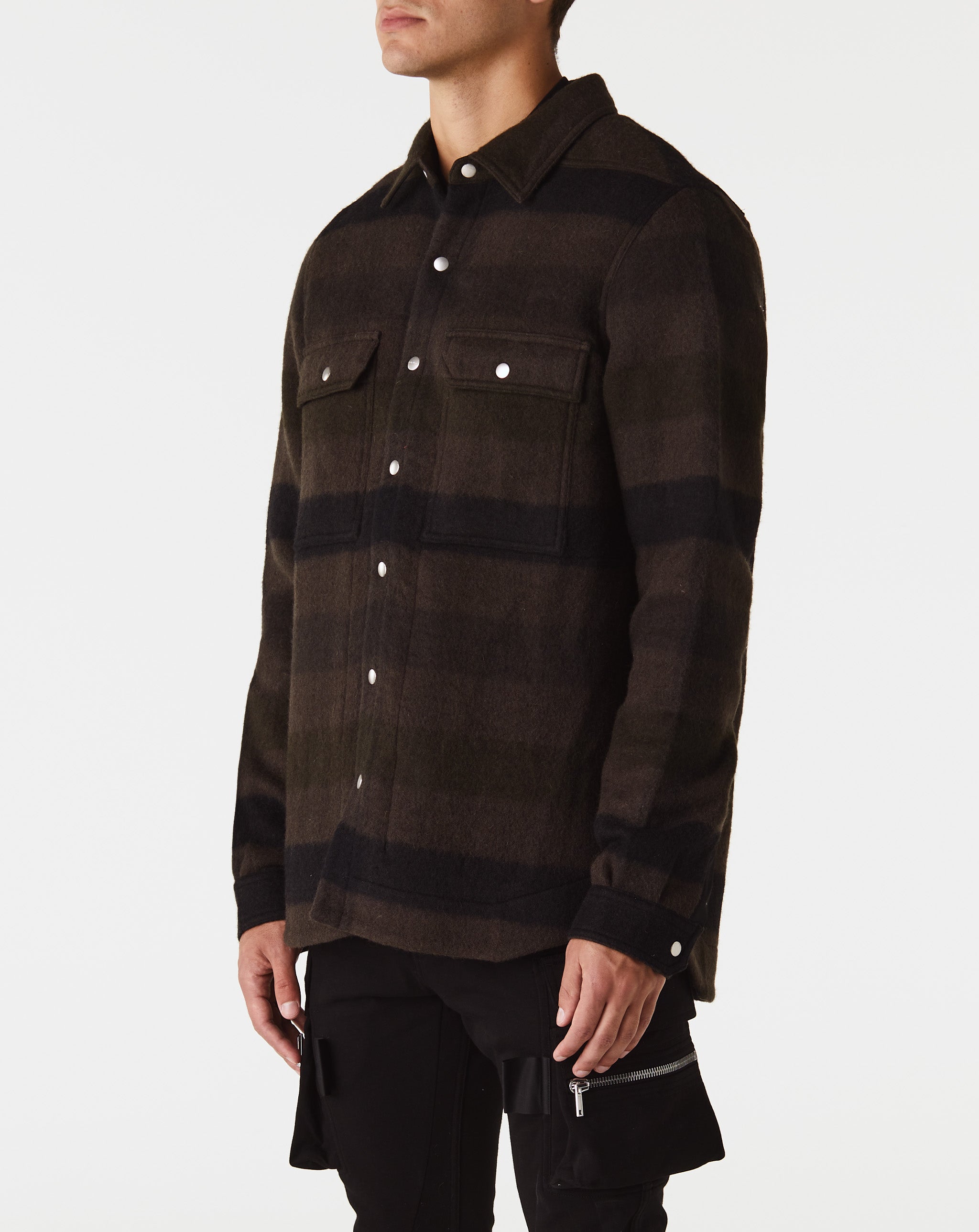 Snap Front Plaid Outershirt