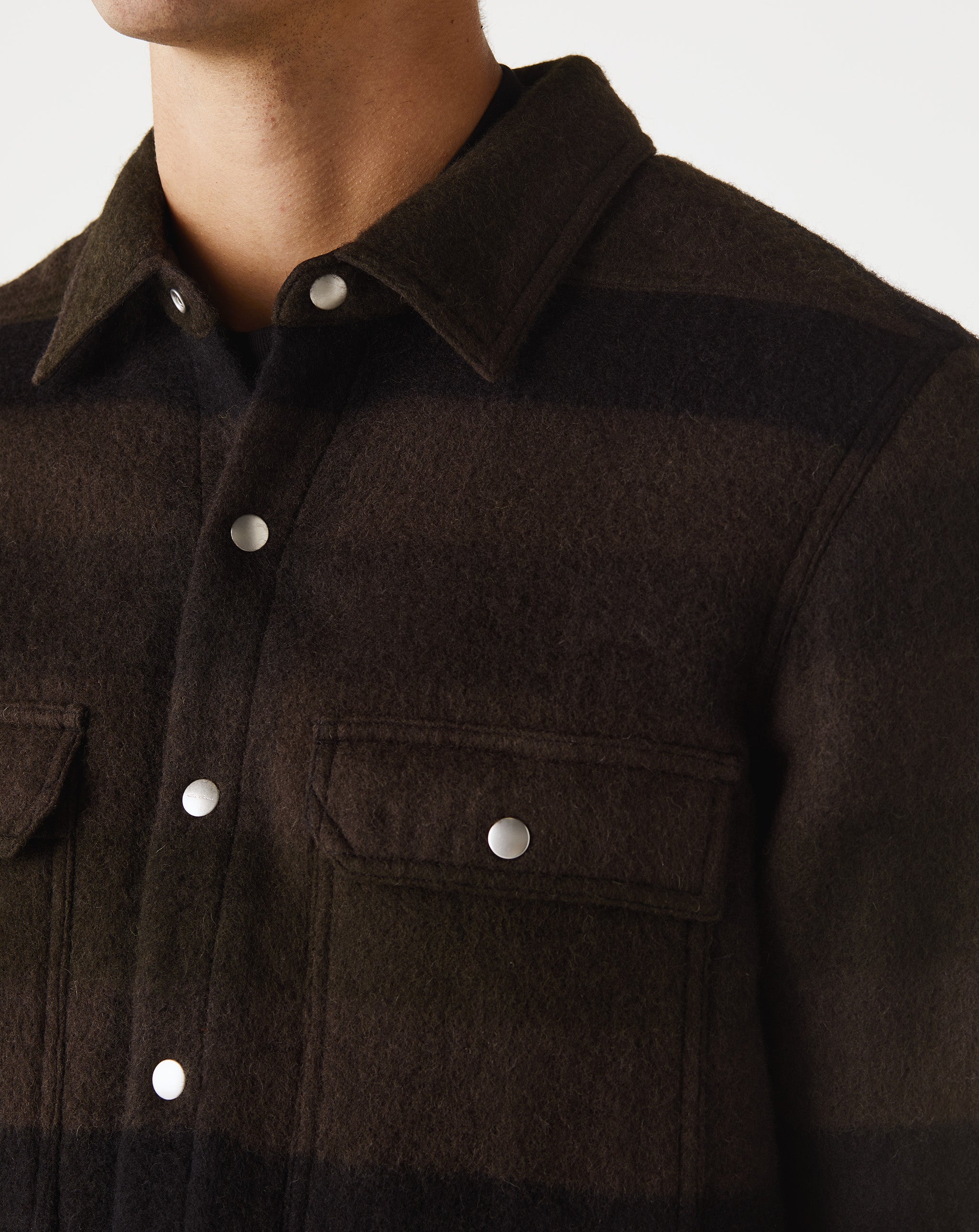 Snap Front Plaid Outershirt