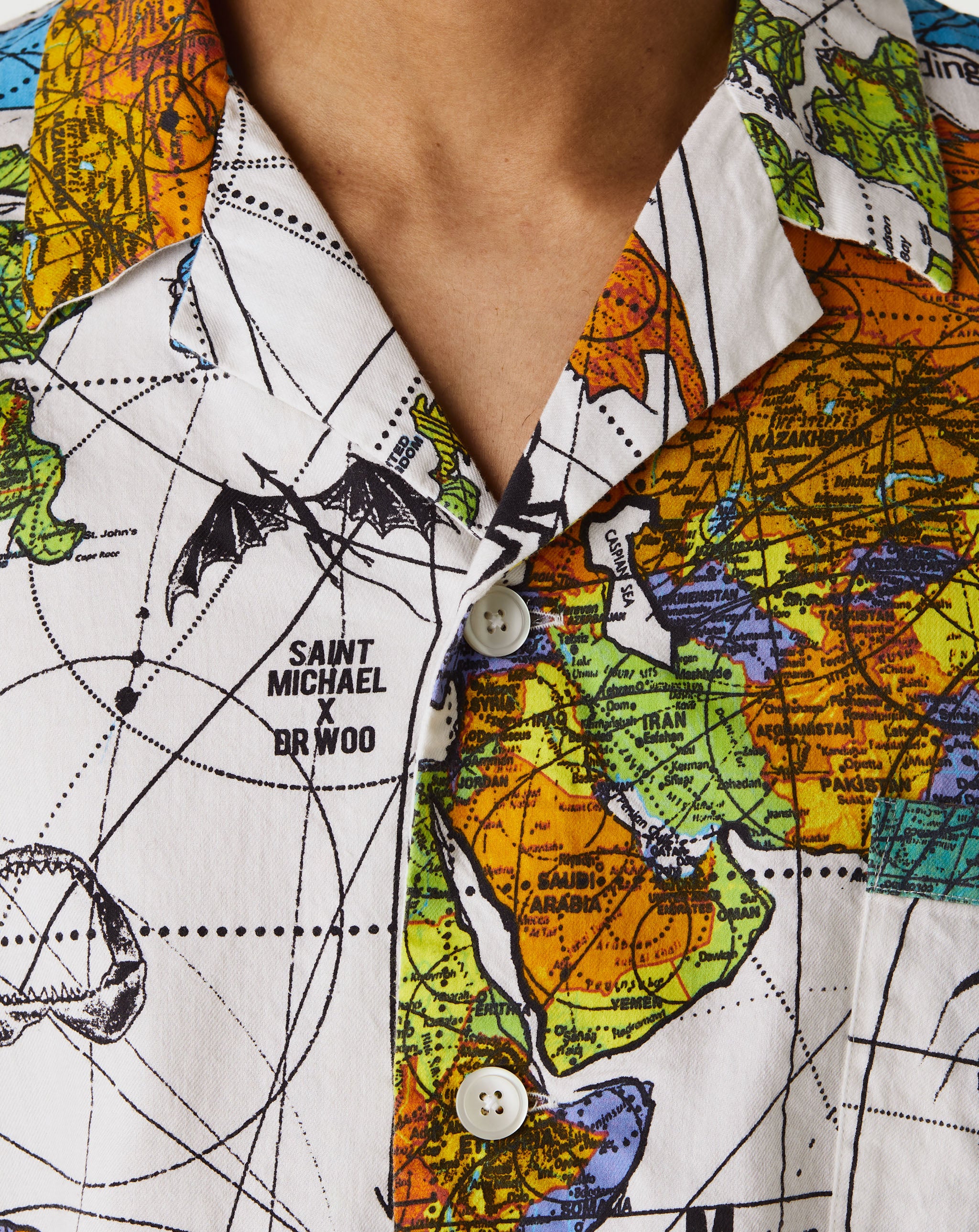 World Map Pajama Shirt