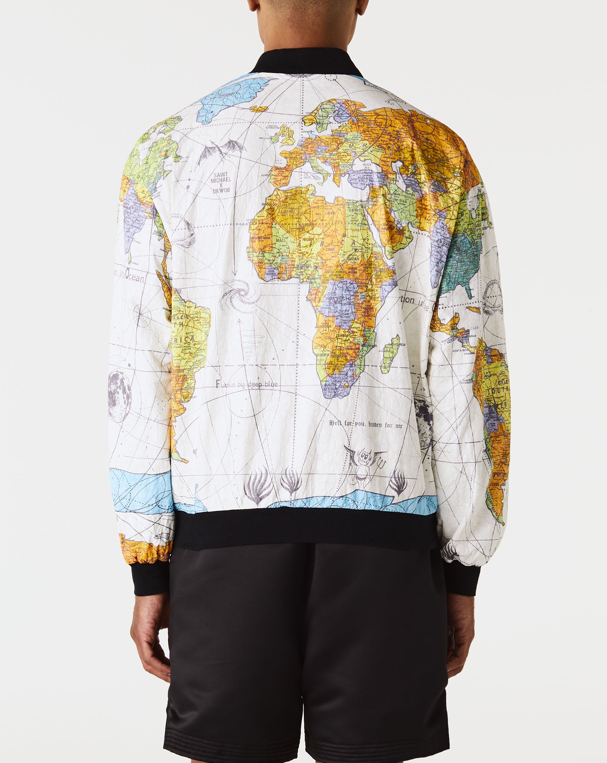 World Map Parer Jacket
