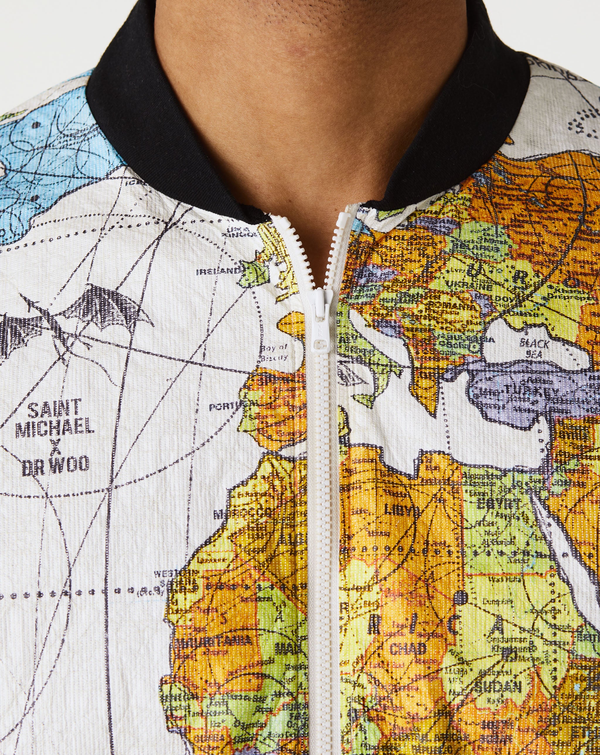World Map Parer Jacket