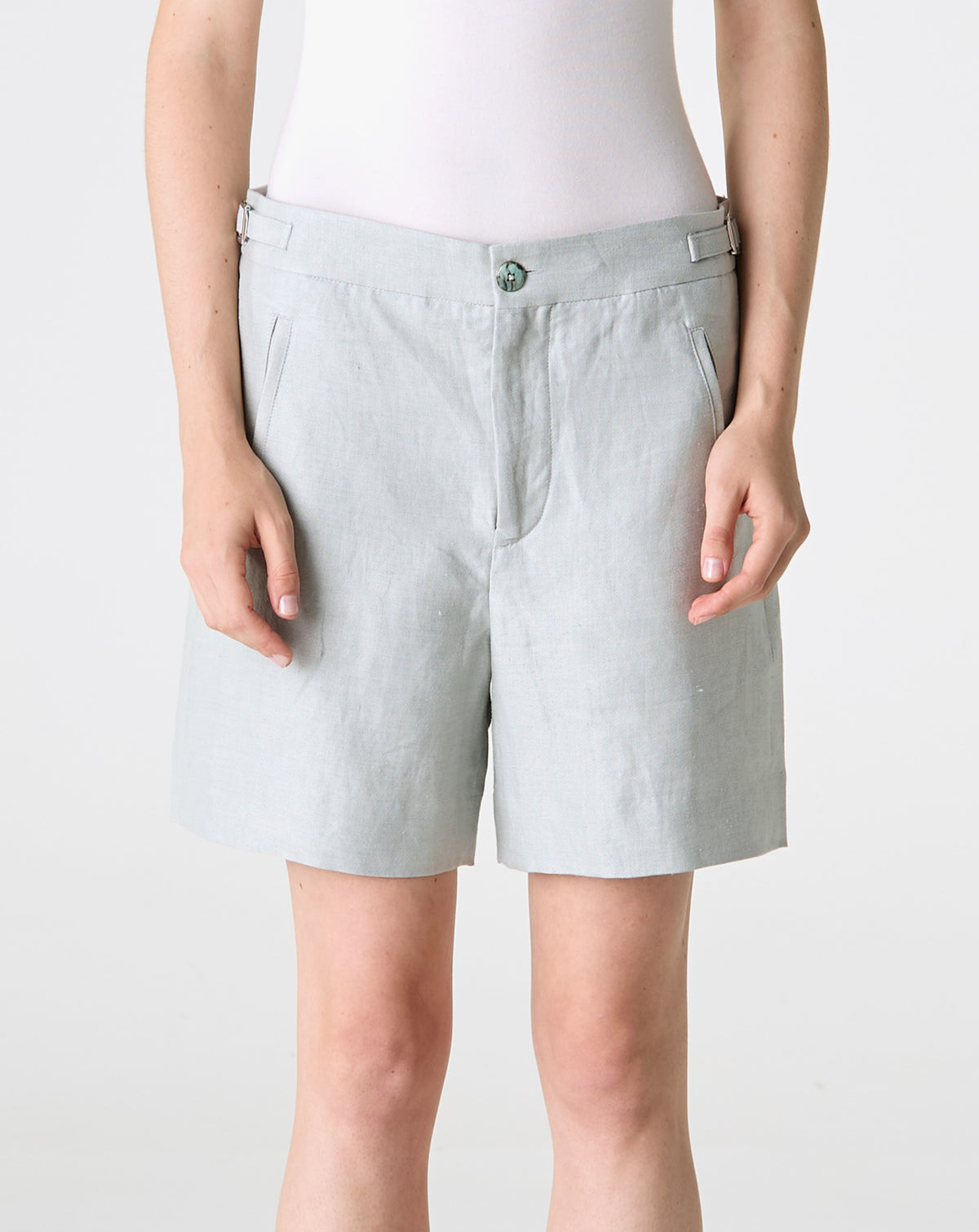 Silver Linen Short