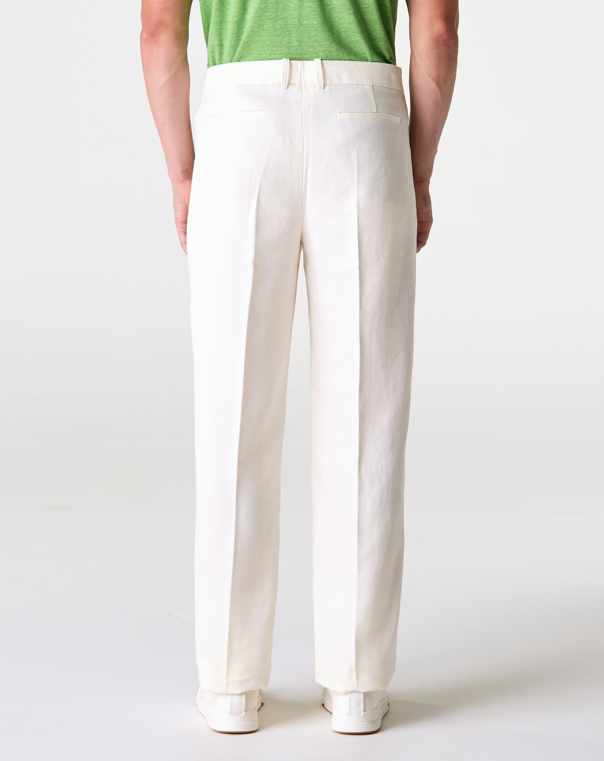Ivory Linen Trouser