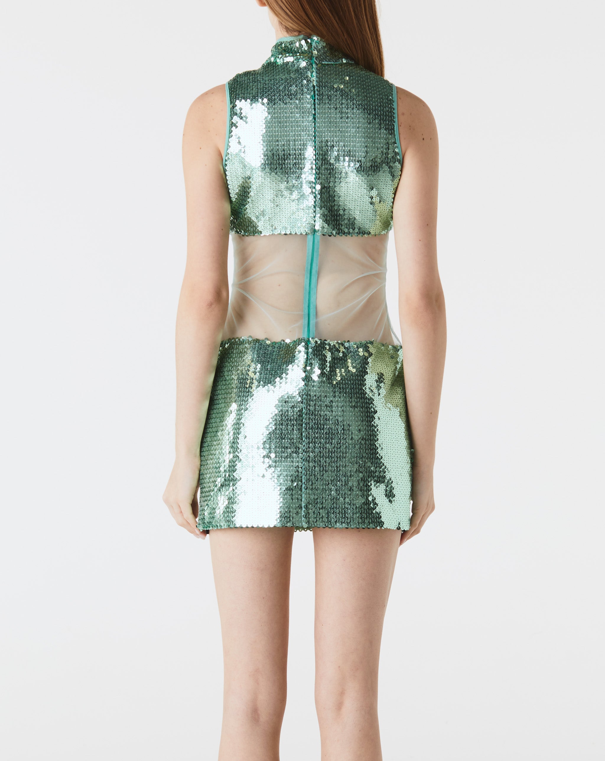 Tulle Waist Sequin Mini Dress