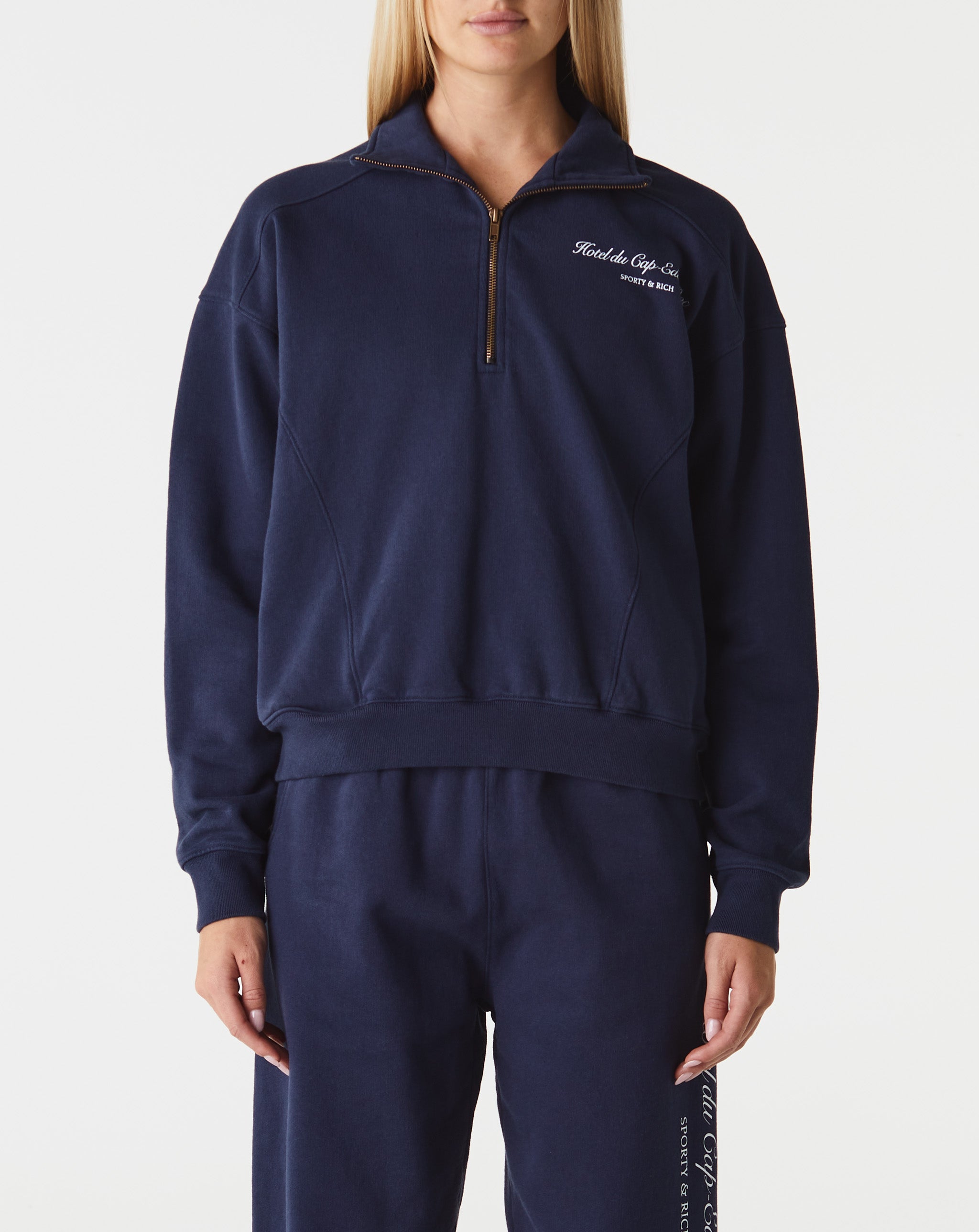 Cursive Quarter Zip