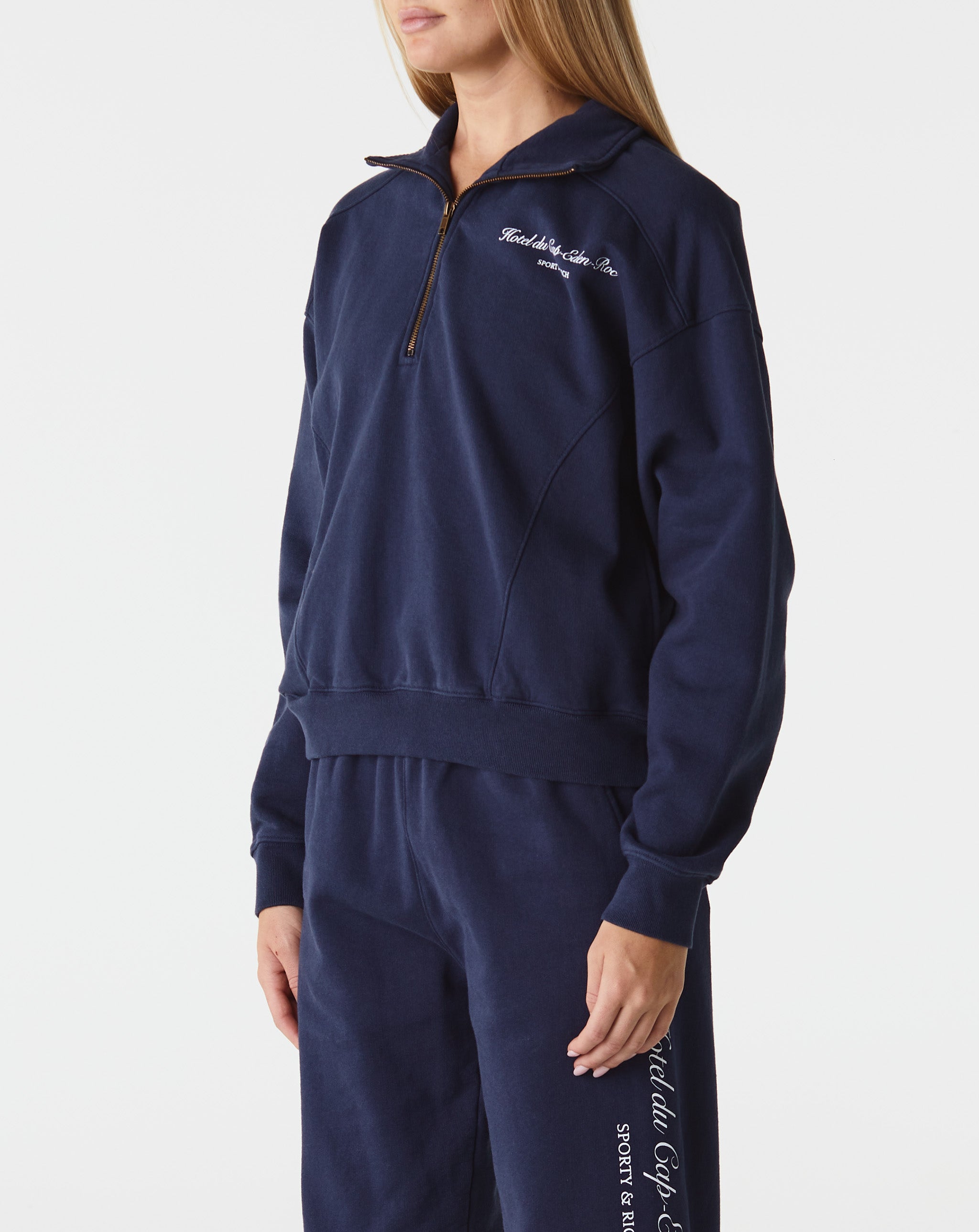 Cursive Quarter Zip