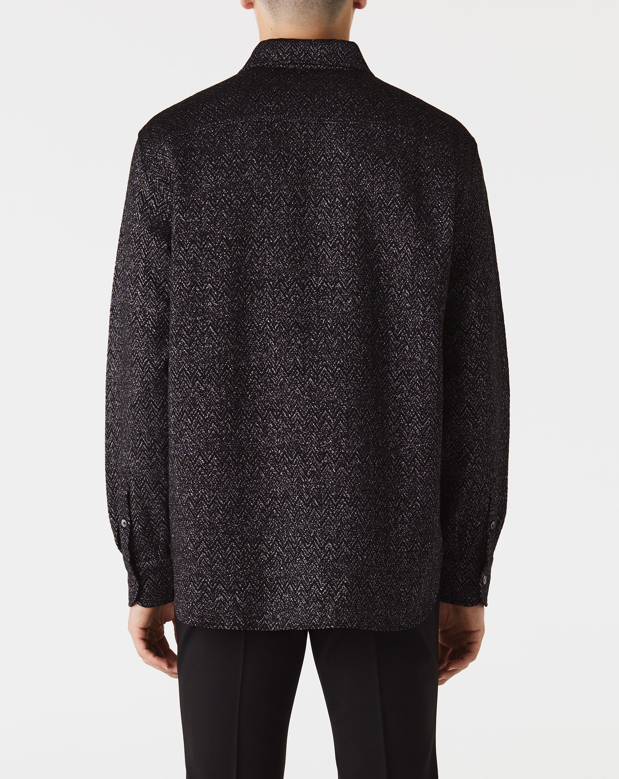 Lurex Zig Zag Long Sleeve Shirt