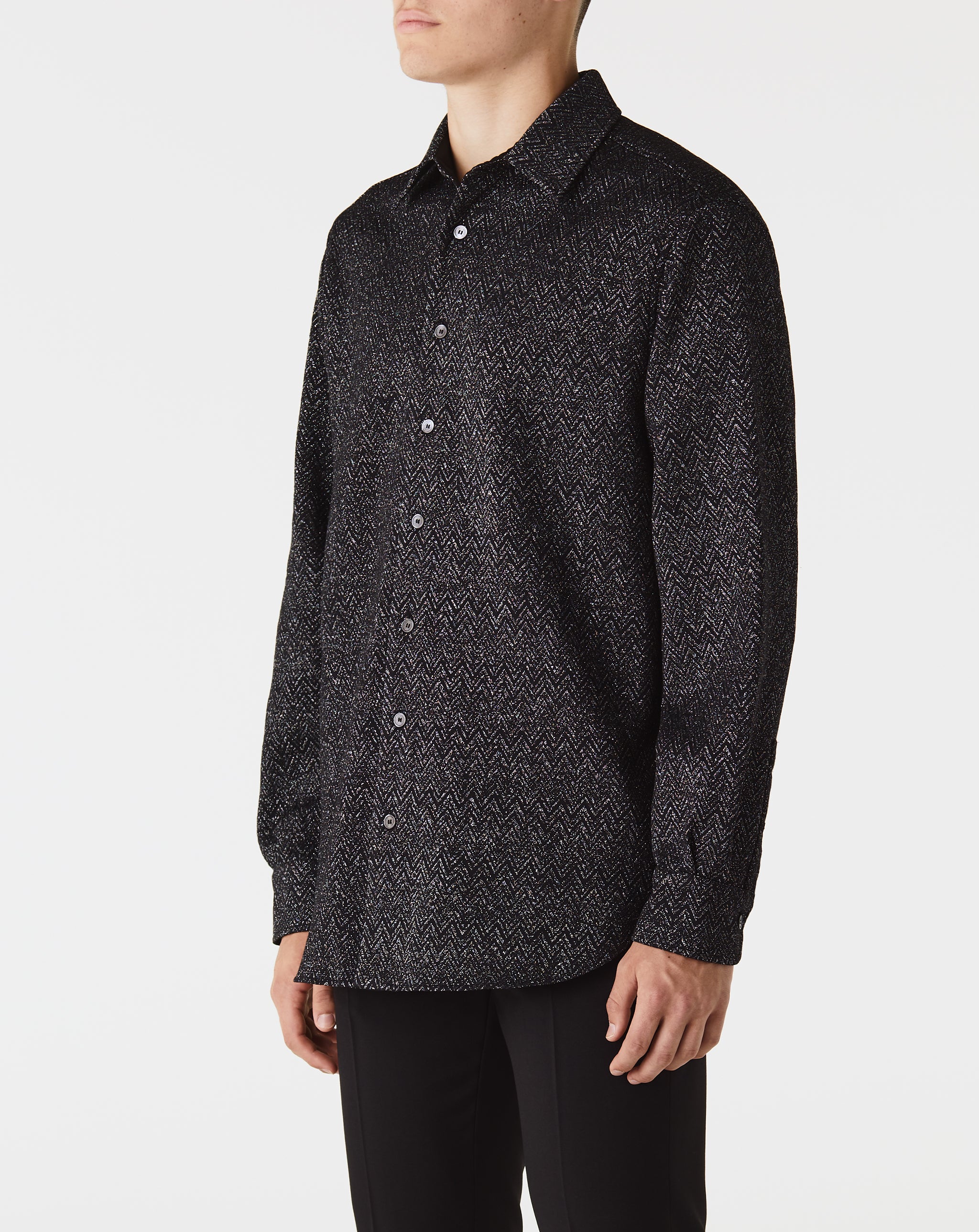 Lurex Zig Zag Long Sleeve Shirt