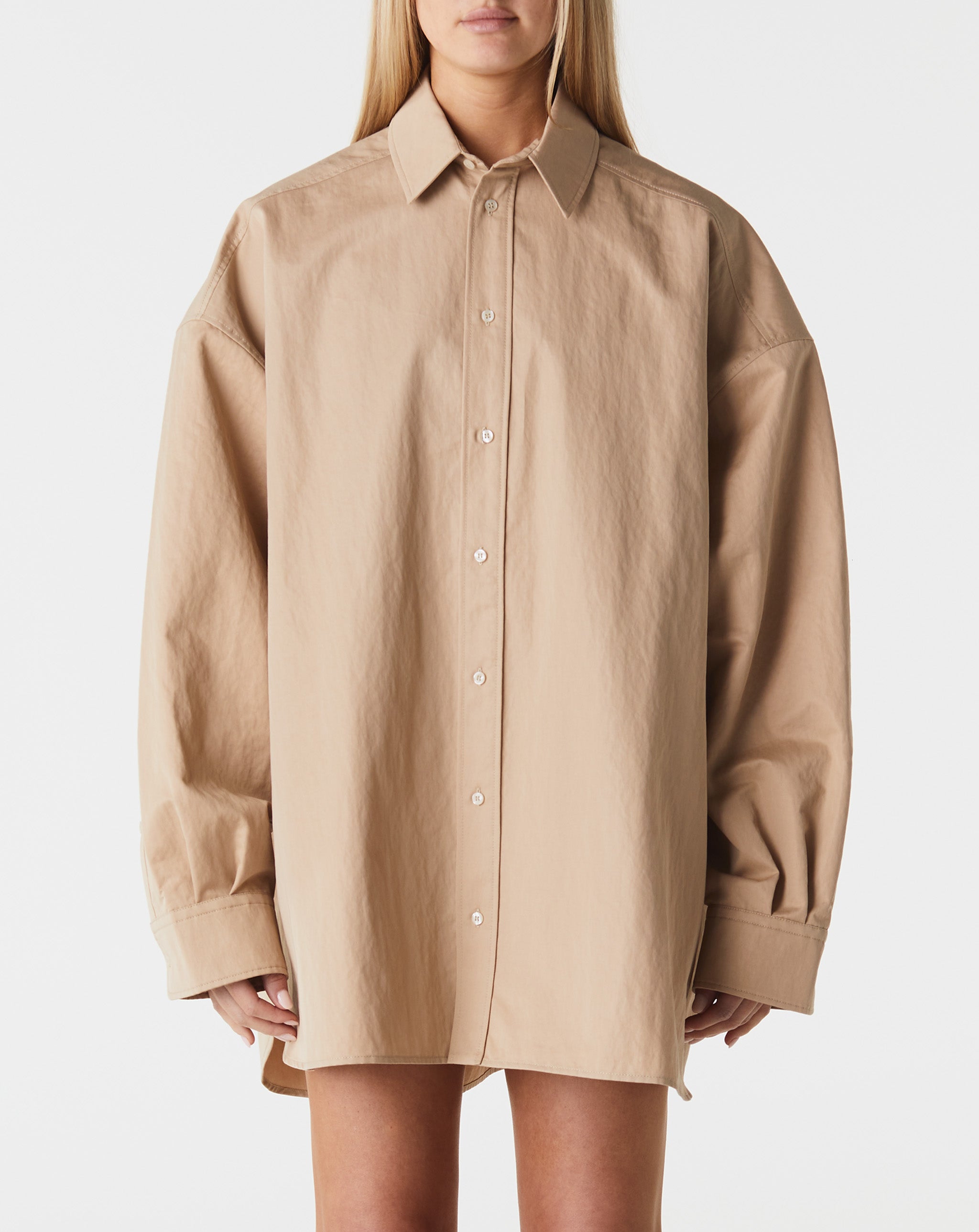 Drill Shirt Dress Mini