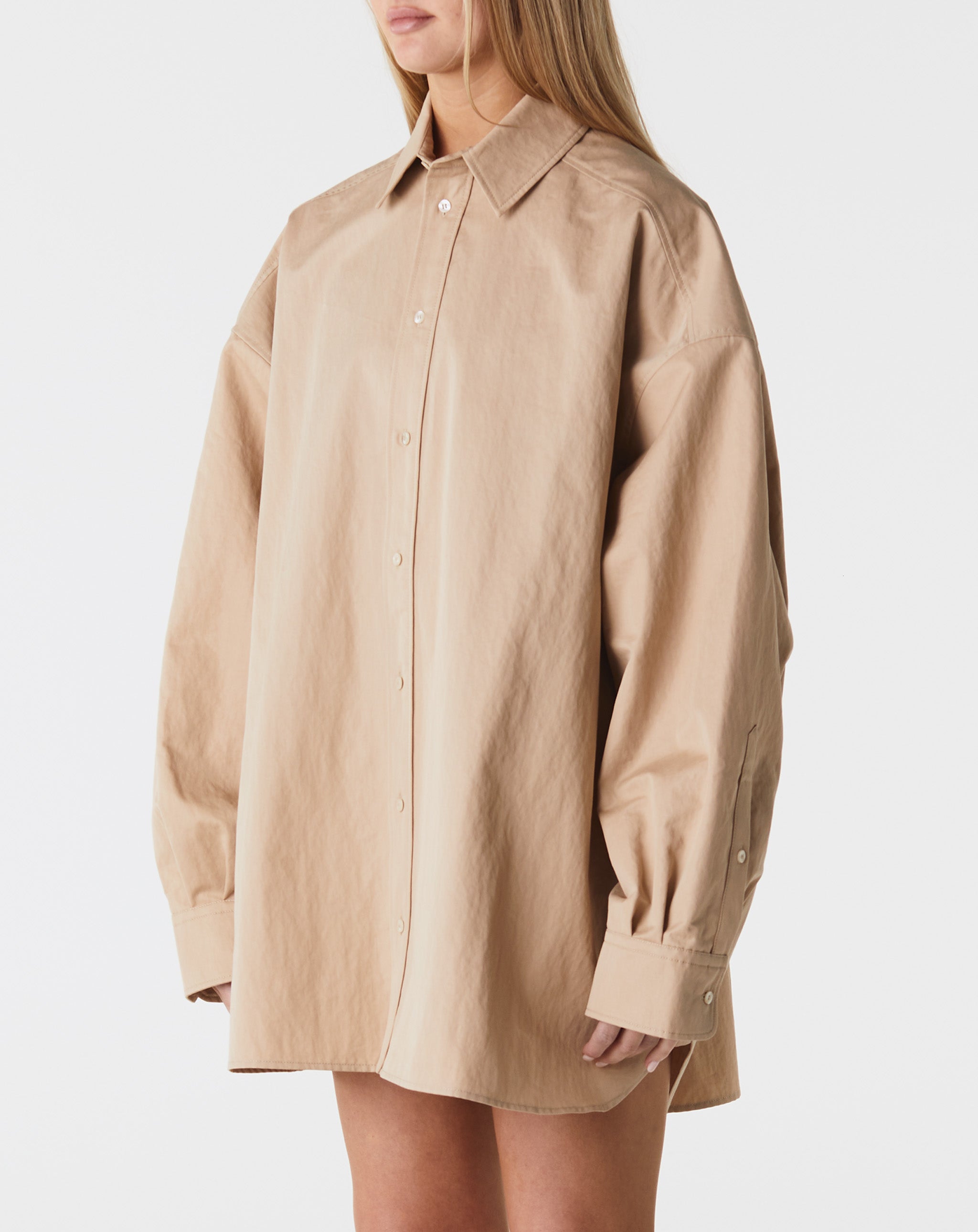 Drill Shirt Dress Mini