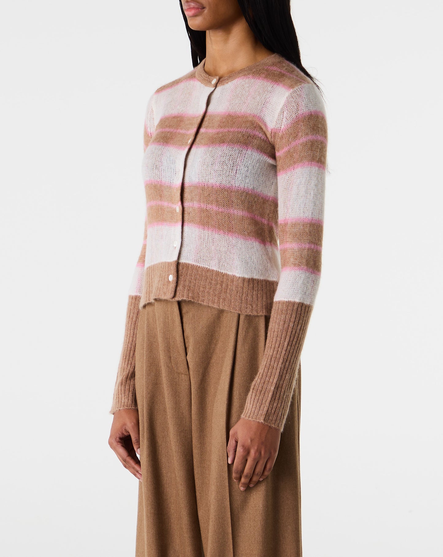 Shadow Plaid Cardigan