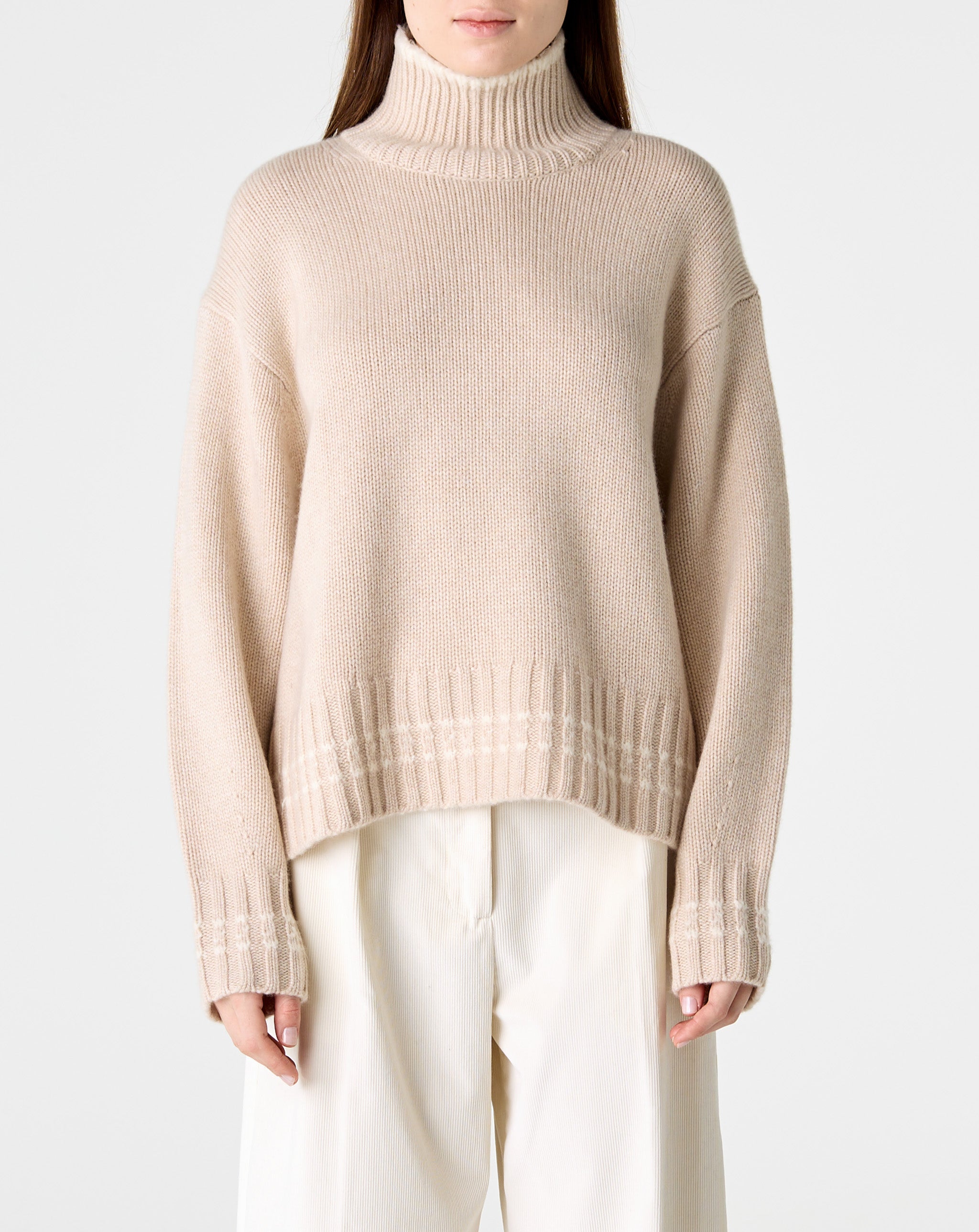 Tipped Cozy Turtleneck