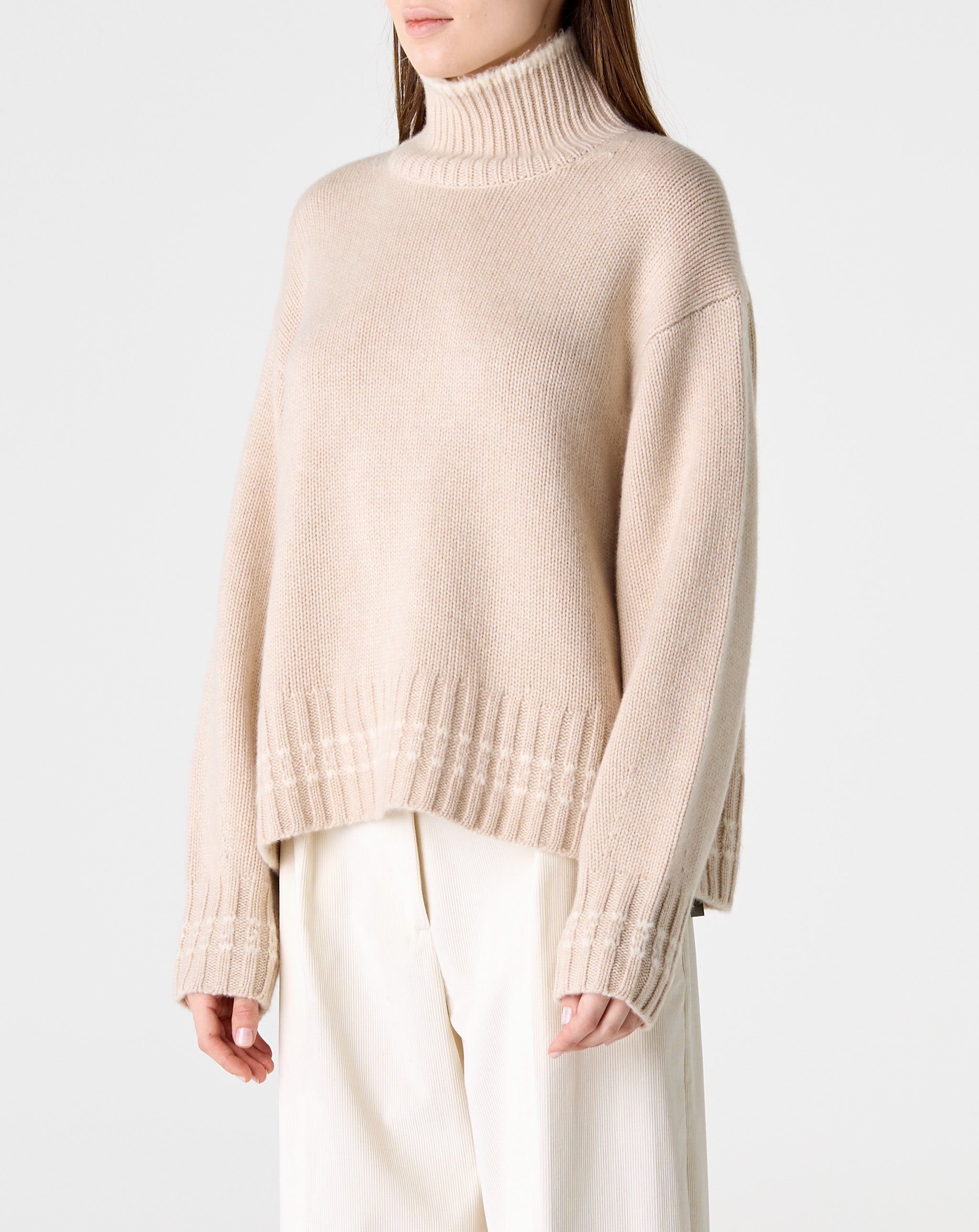 Tipped Cozy Turtleneck