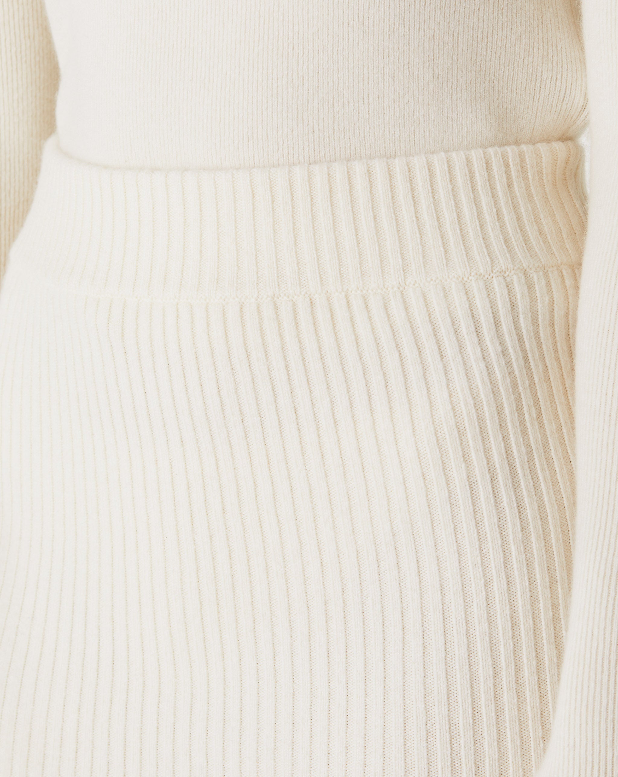 Cashmere Mini Rib Skirt
