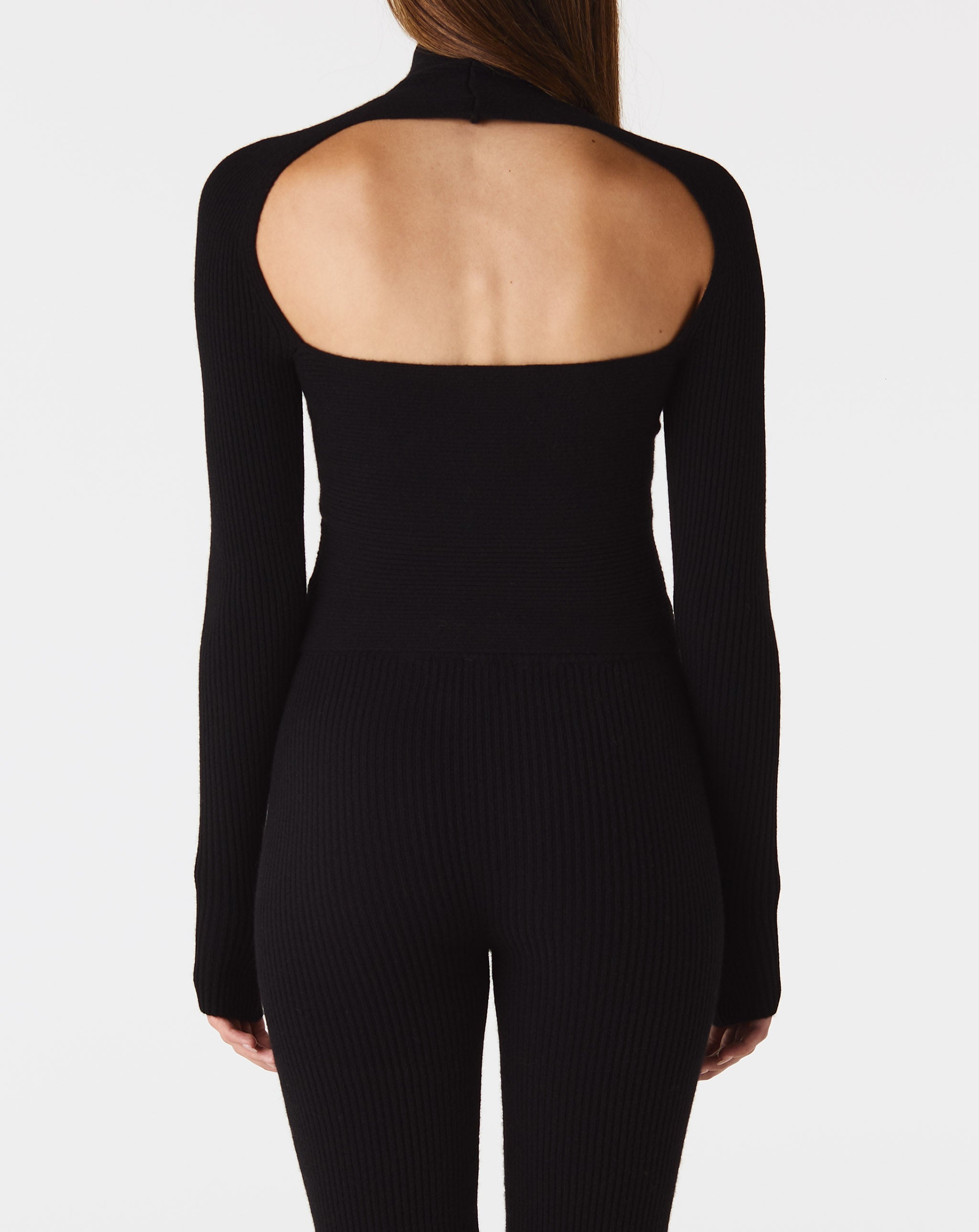 Knot Top In Black Cashmere