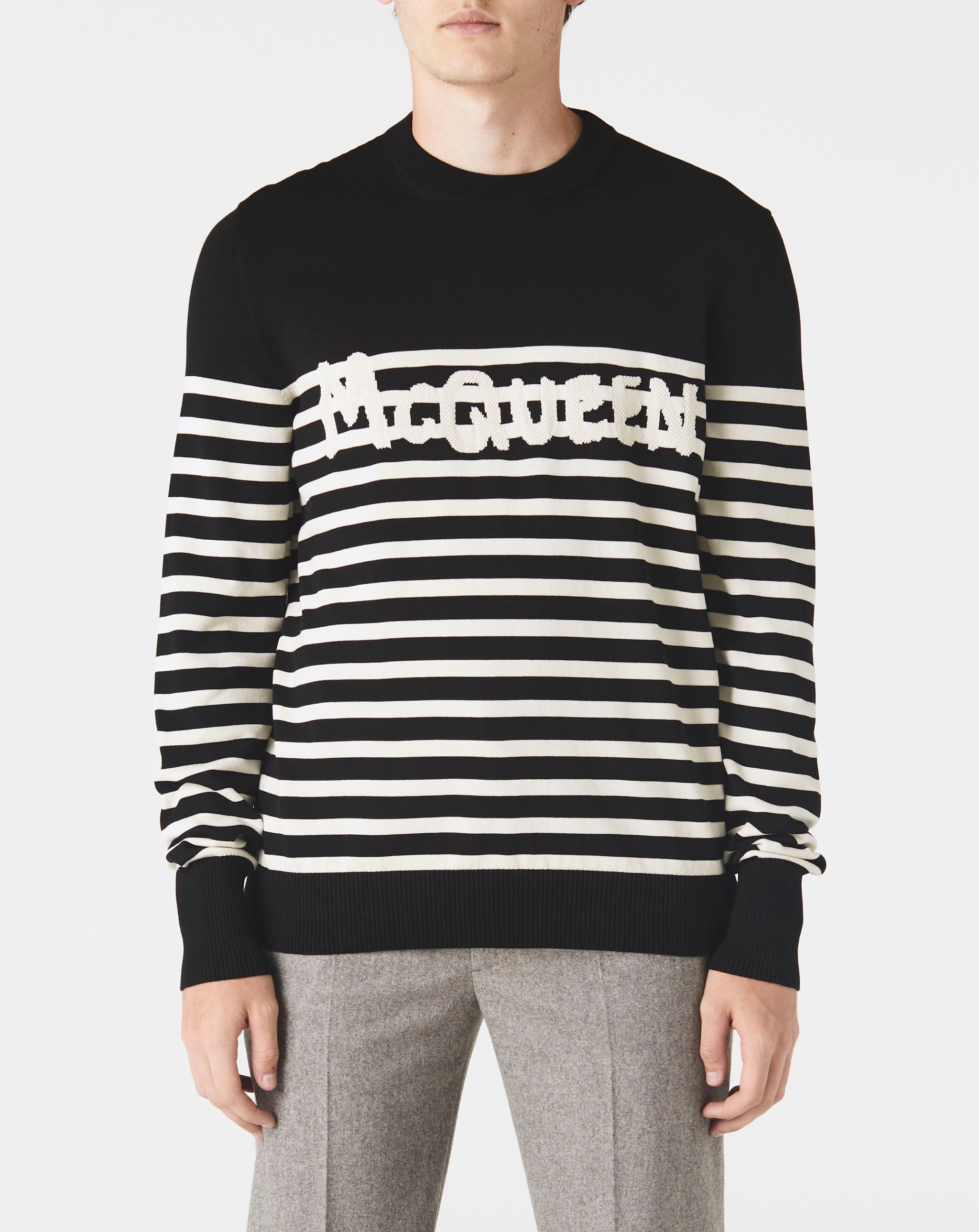 Stripe Logo Sweater