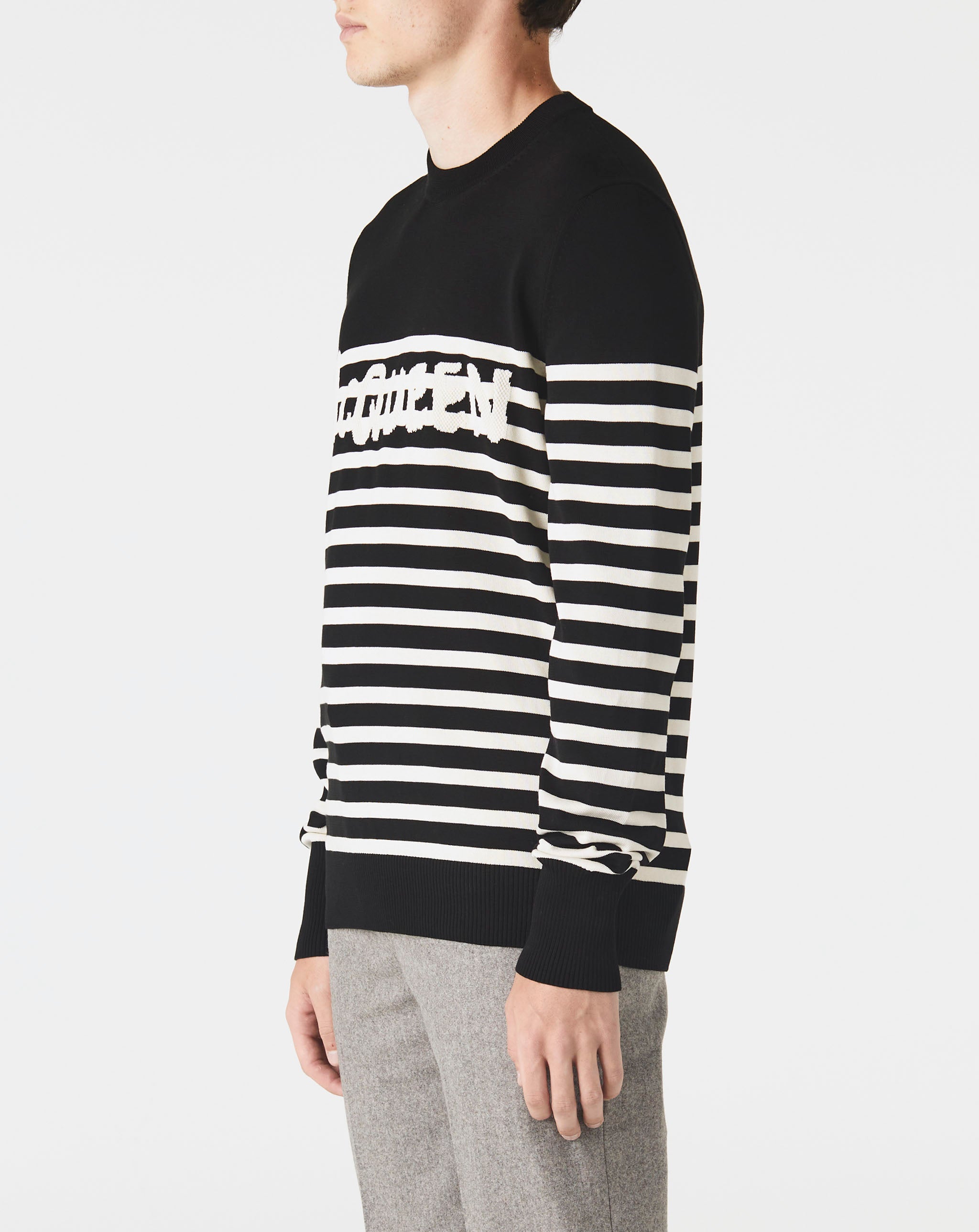 Stripe Logo Sweater