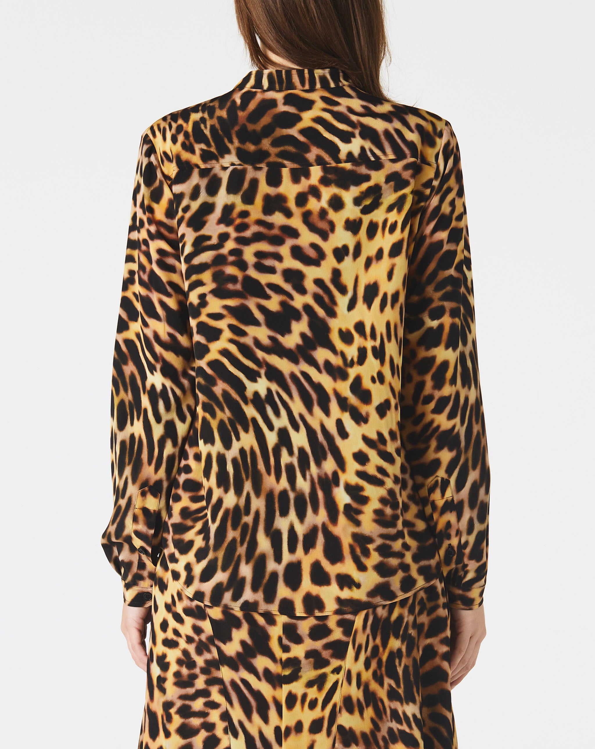 Cheetah Print Silk Shirt
