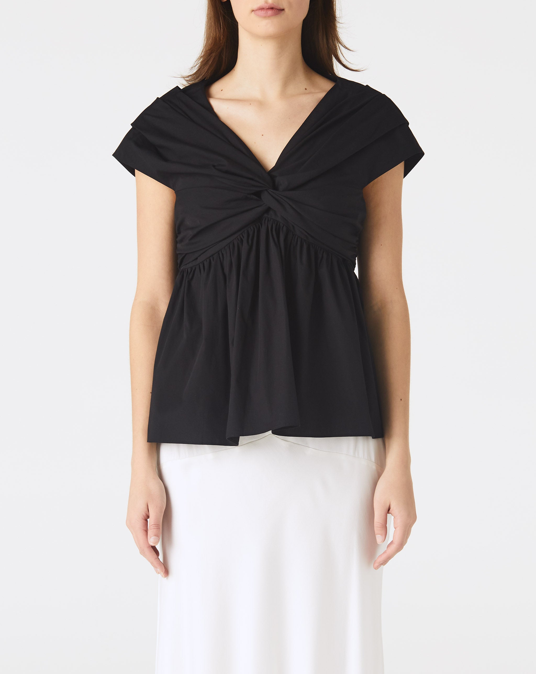 Olivia Cap Sleeve V-Neck Top