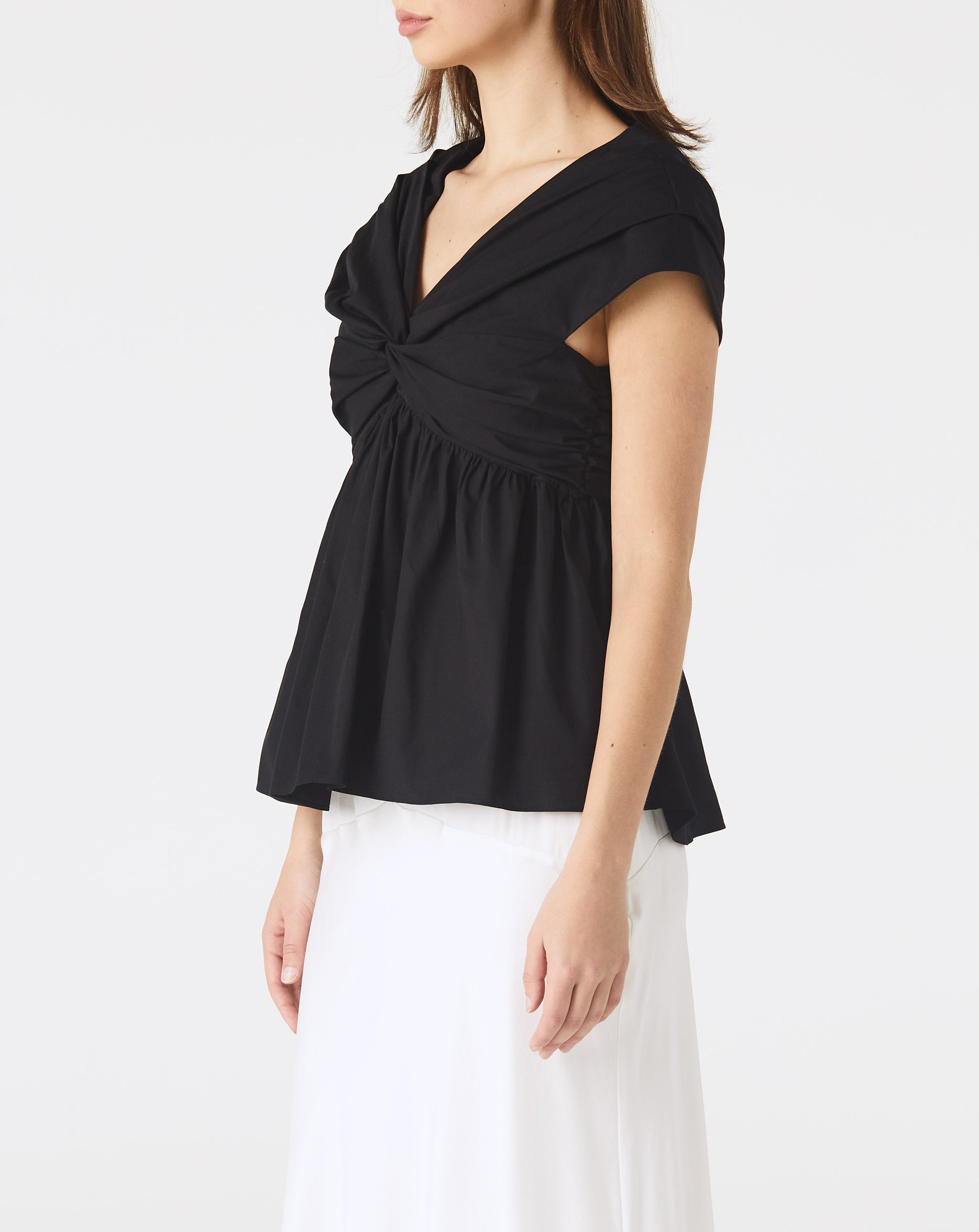 Olivia Cap Sleeve V-Neck Top
