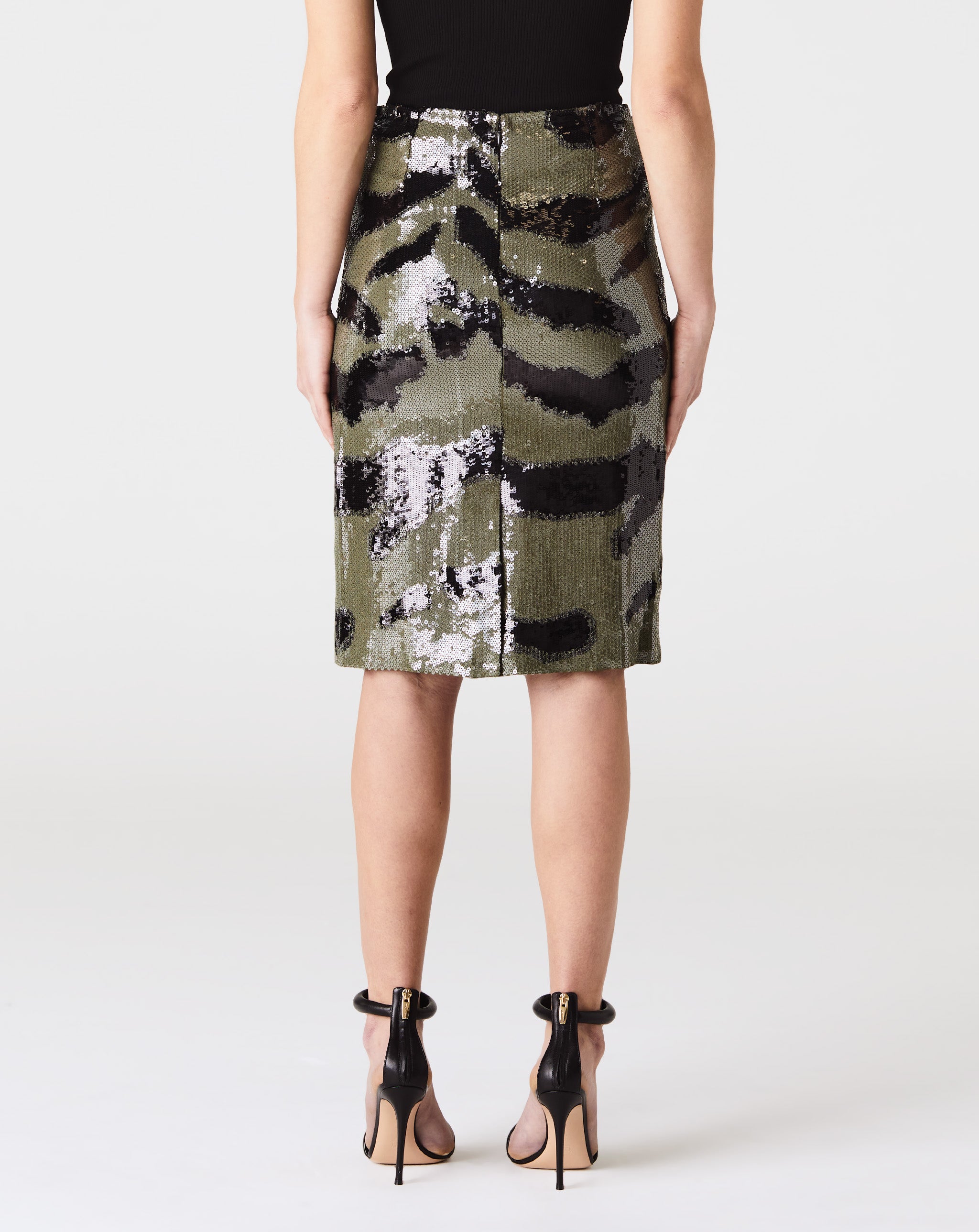 Bonne Zebra Sequin Skirt