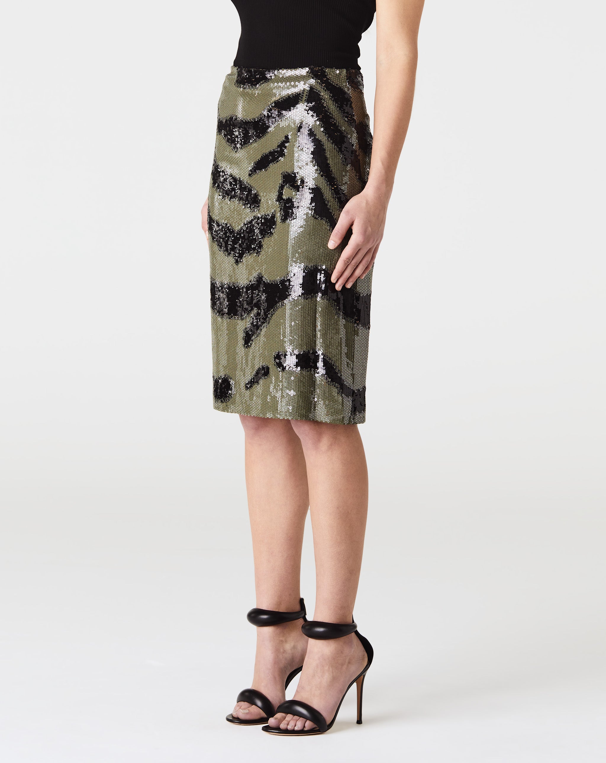 Bonne Zebra Sequin Skirt