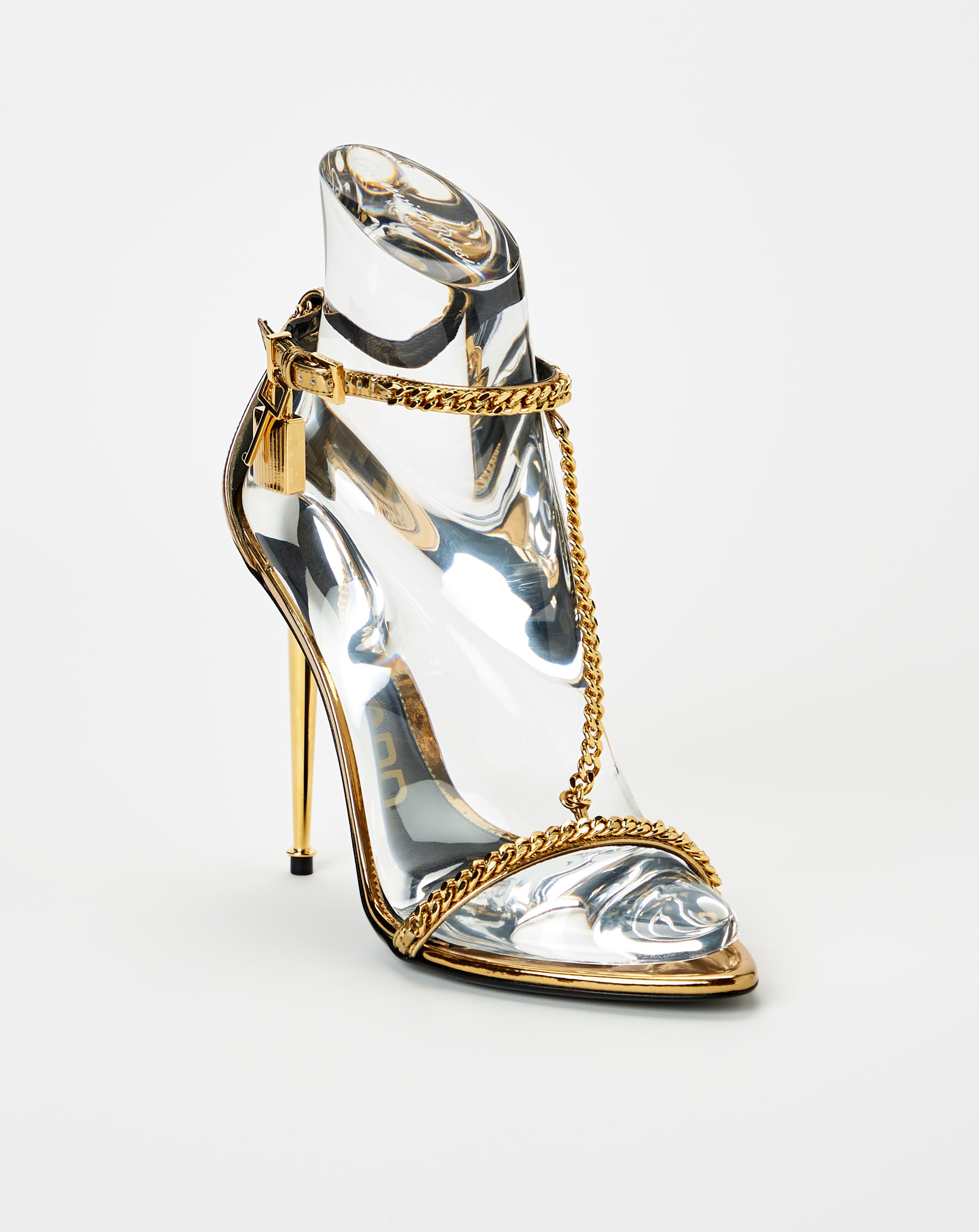 Mirror Chain Thong Sandals