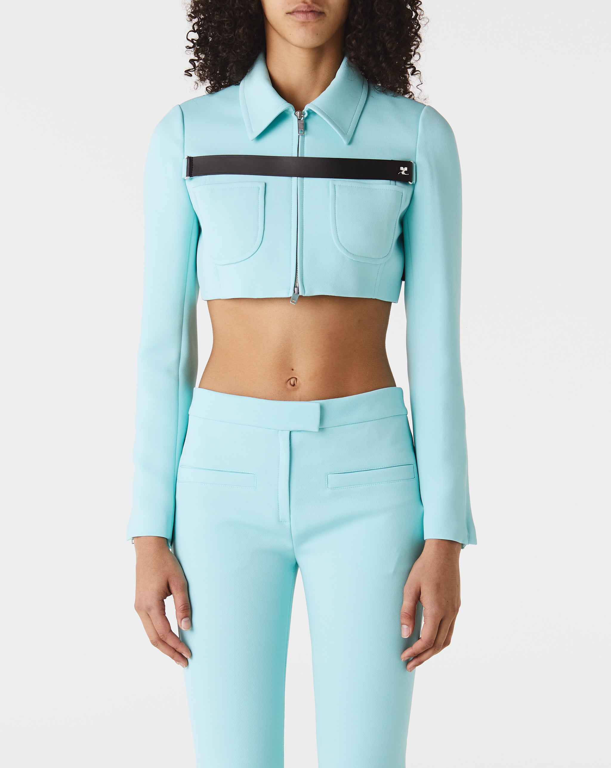 Twill Strap Crop Jacket