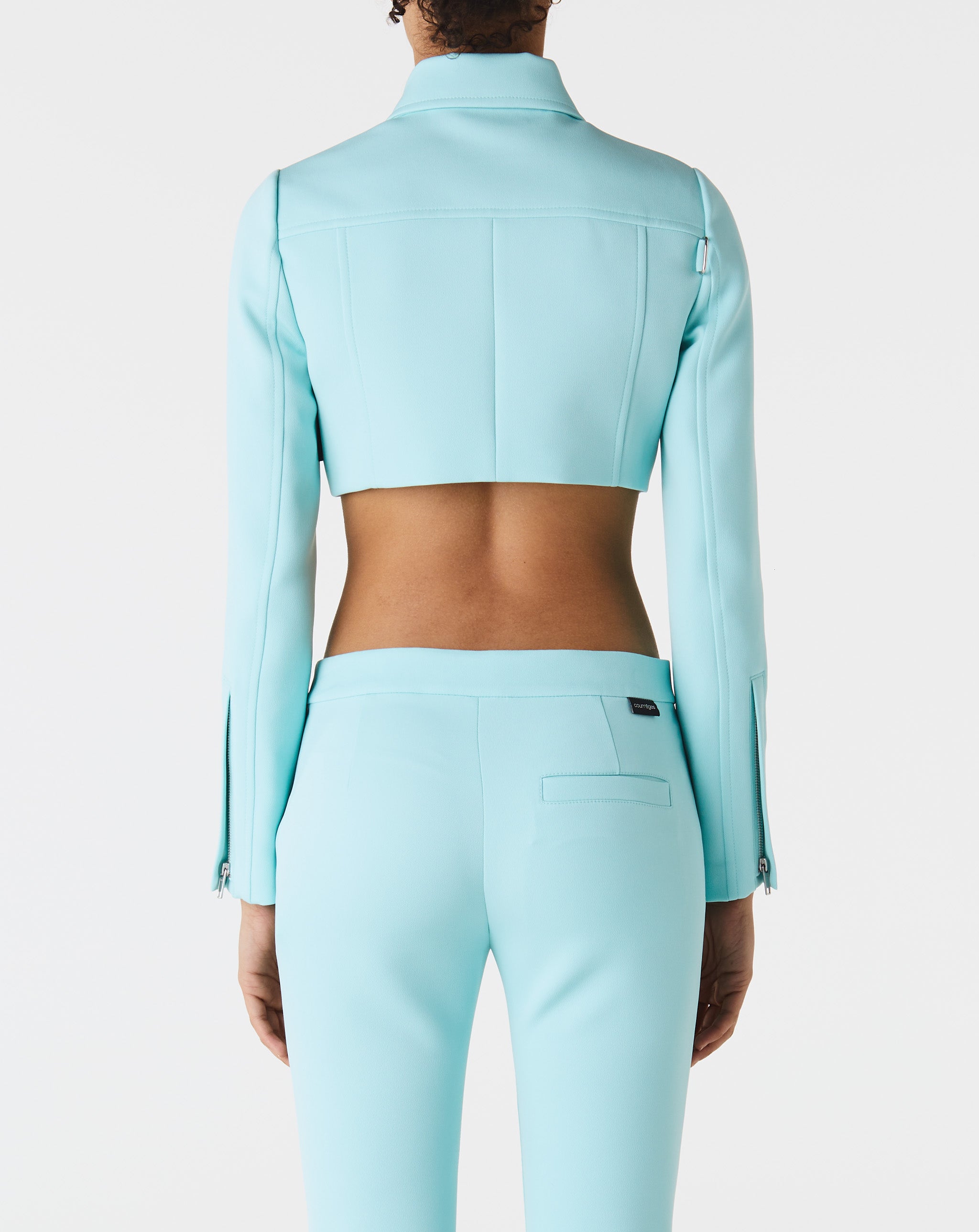 Twill Strap Crop Jacket