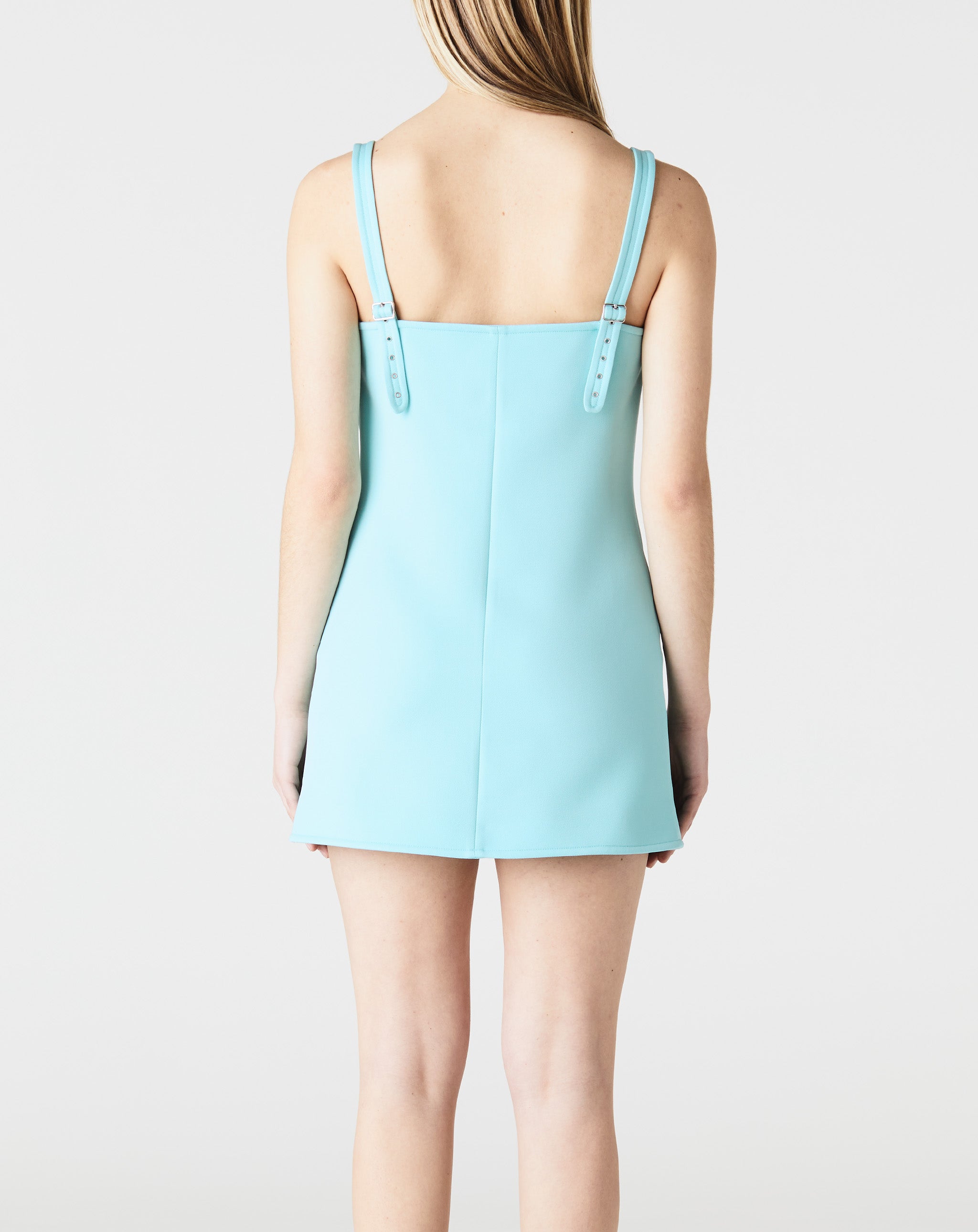 Twill Suspenders Trapeze Dress