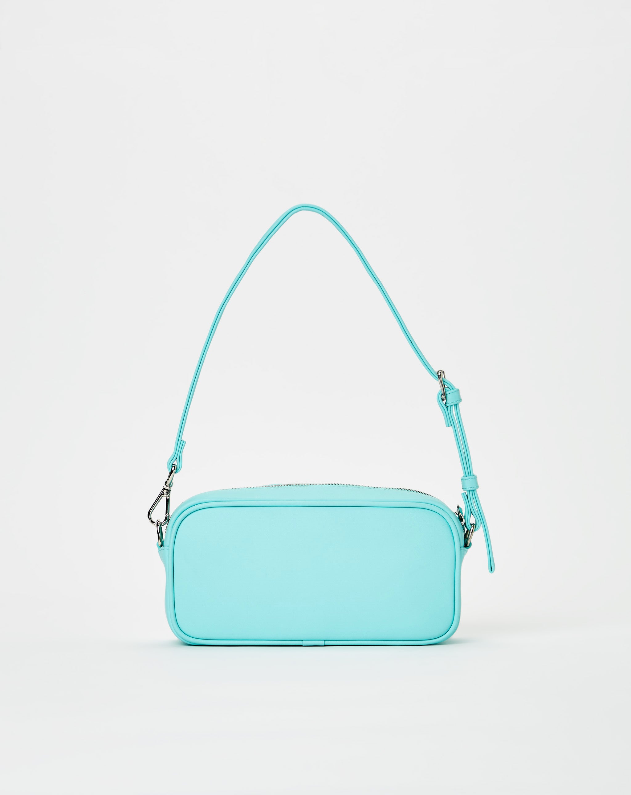 Leather Camera Baguette Bag