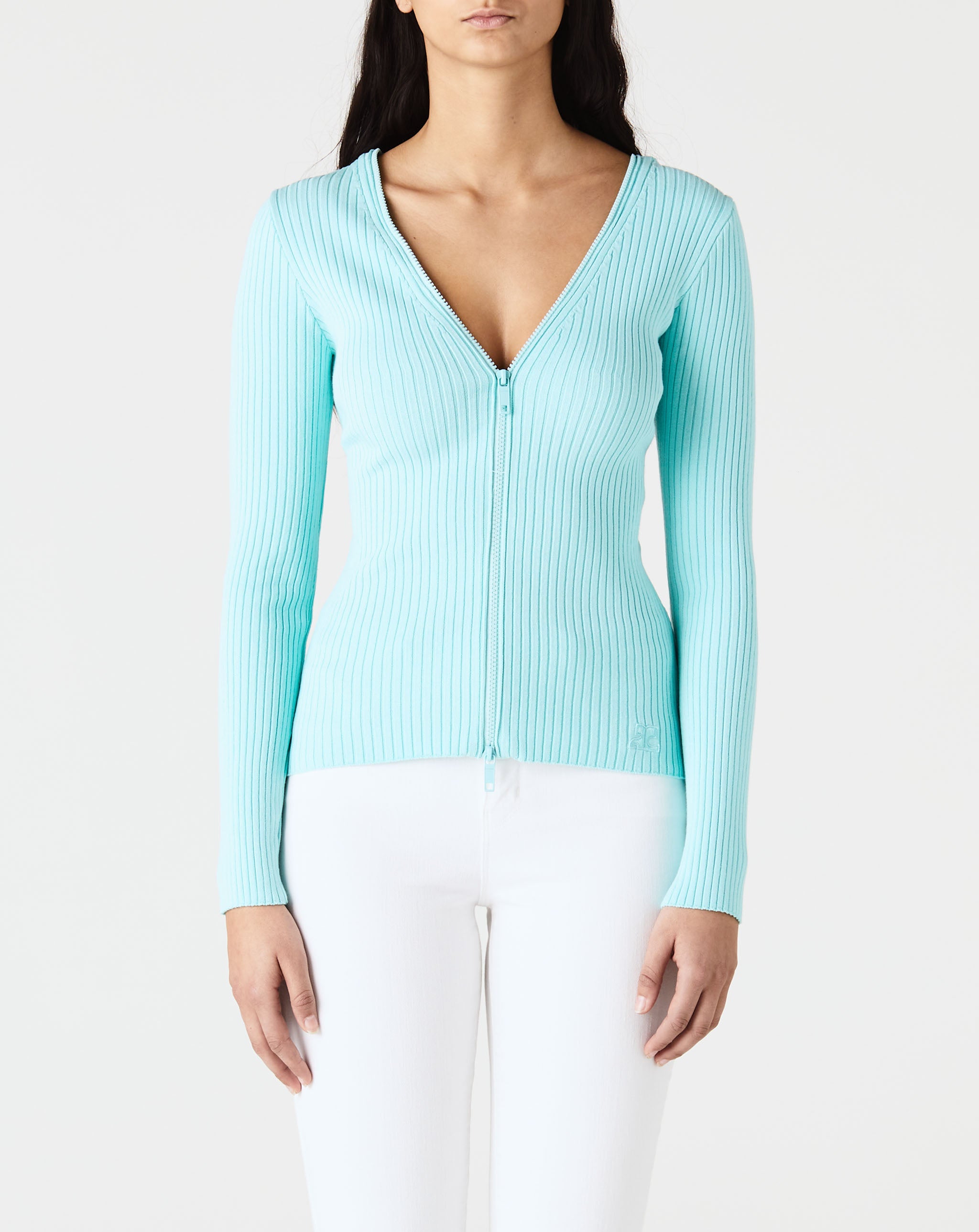 Rib Knit Extra Zip Cardigan