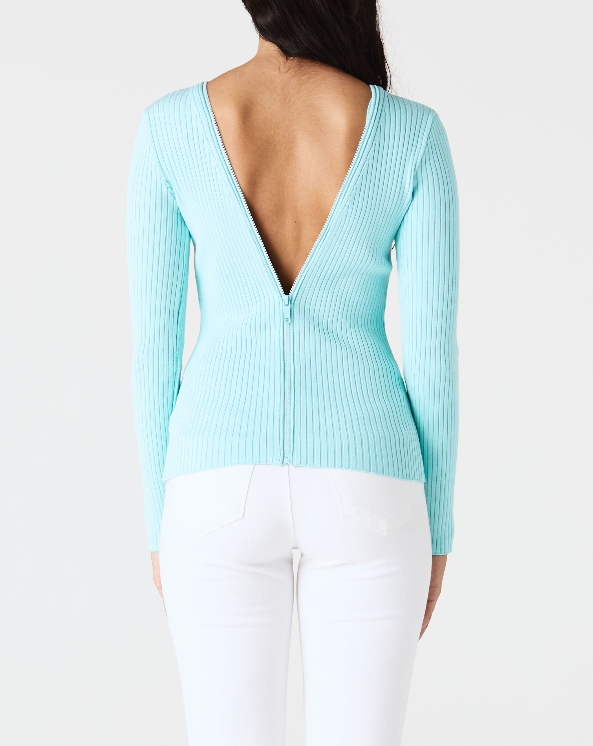 Rib Knit Extra Zip Cardigan