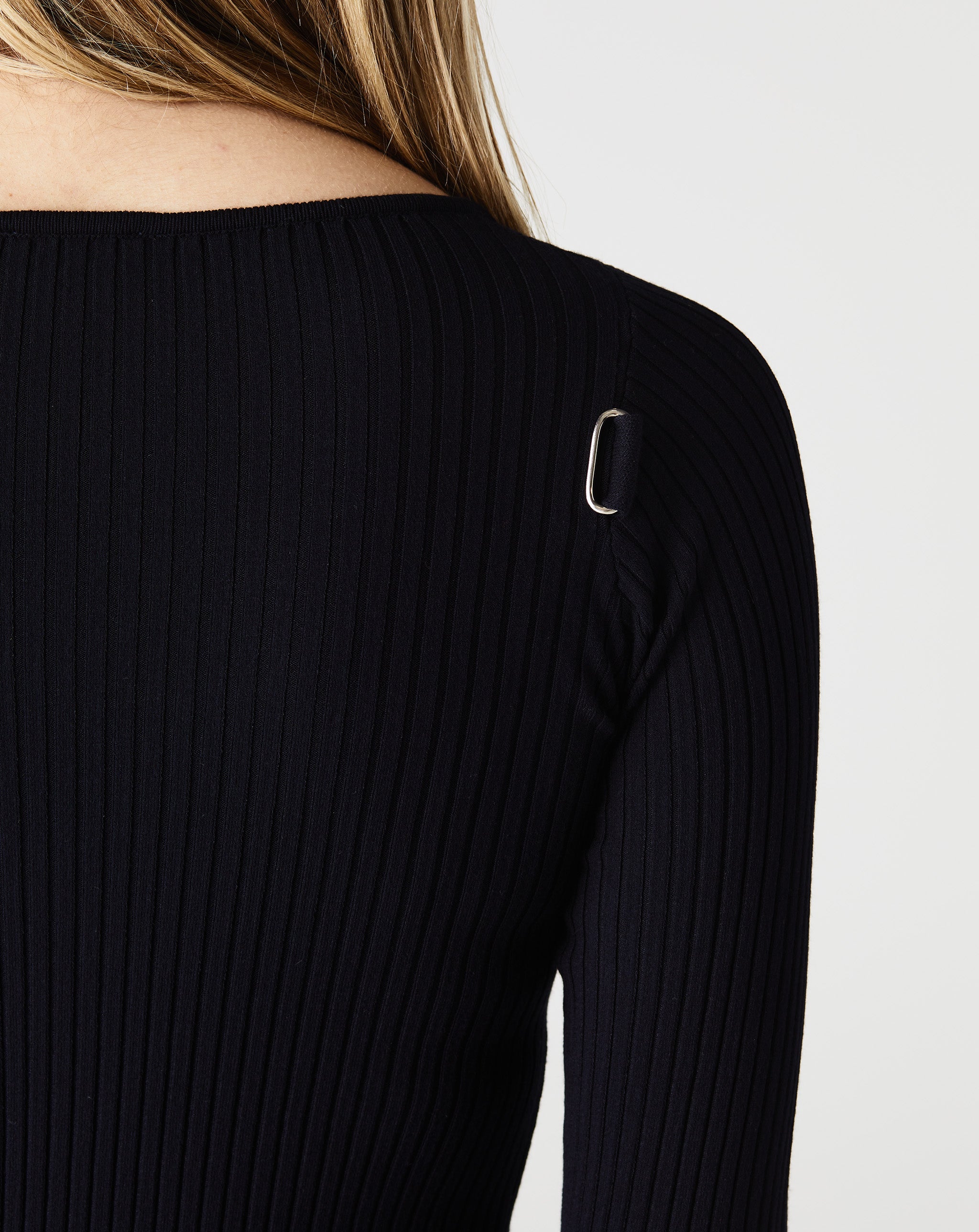 Rib Knit Ls Racer Dress