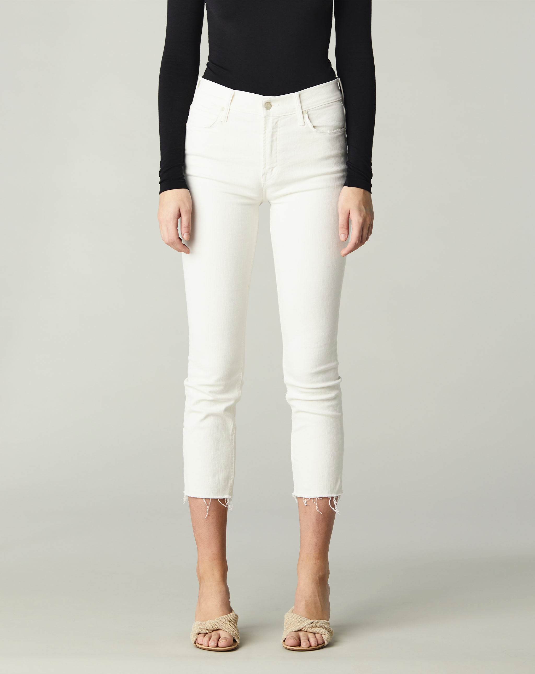 The Mid Rise Dazzler Crop Fray
