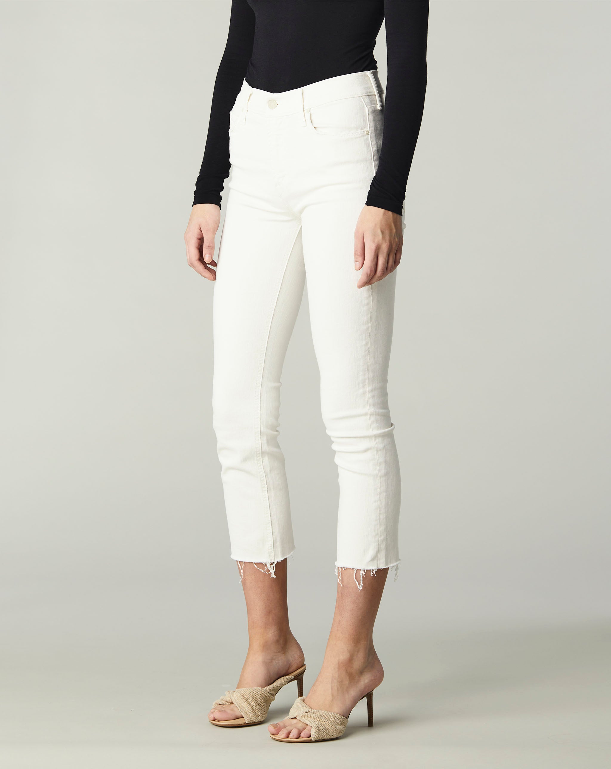 The Mid Rise Dazzler Crop Fray