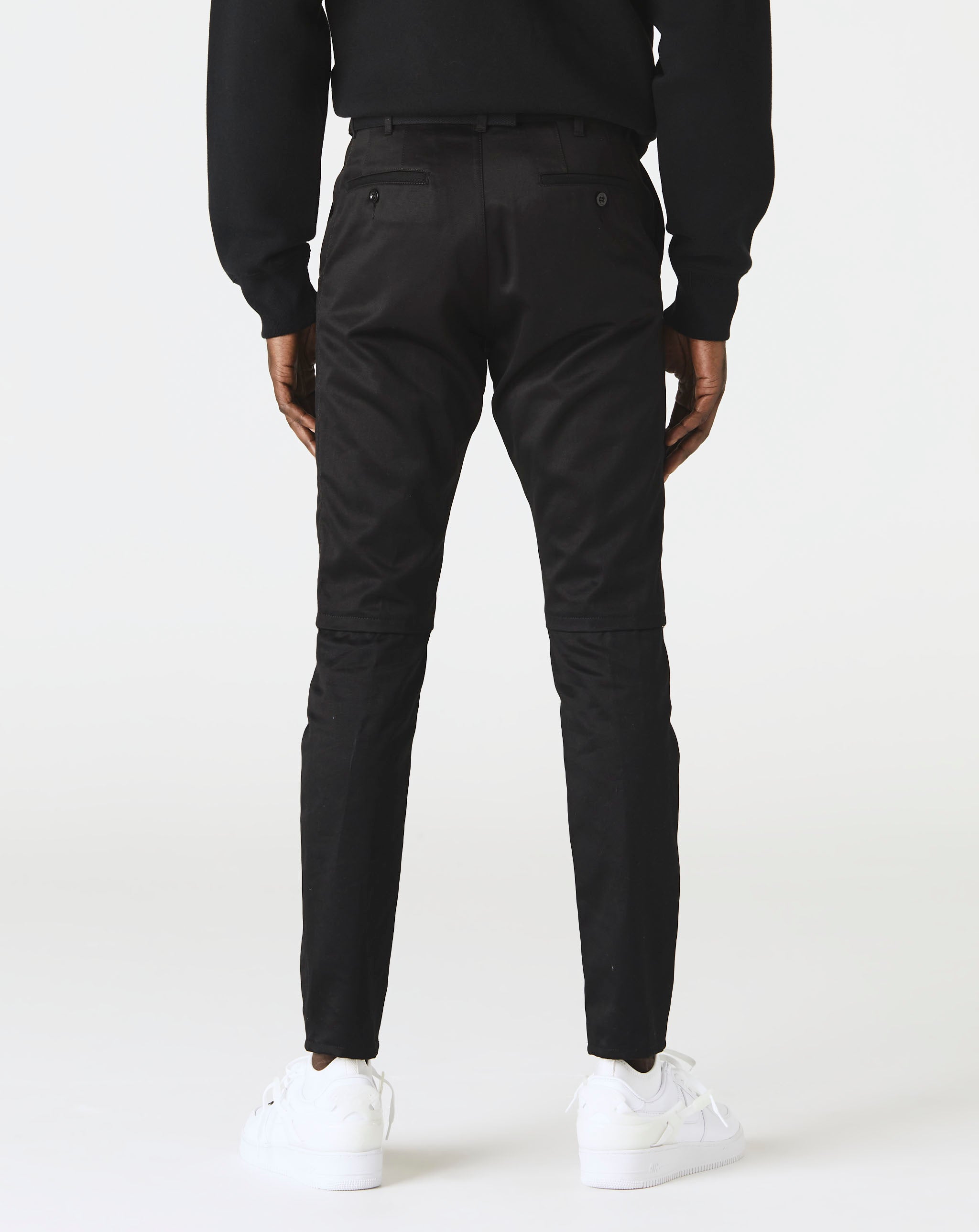Cotton Chino Knee Zip Pants