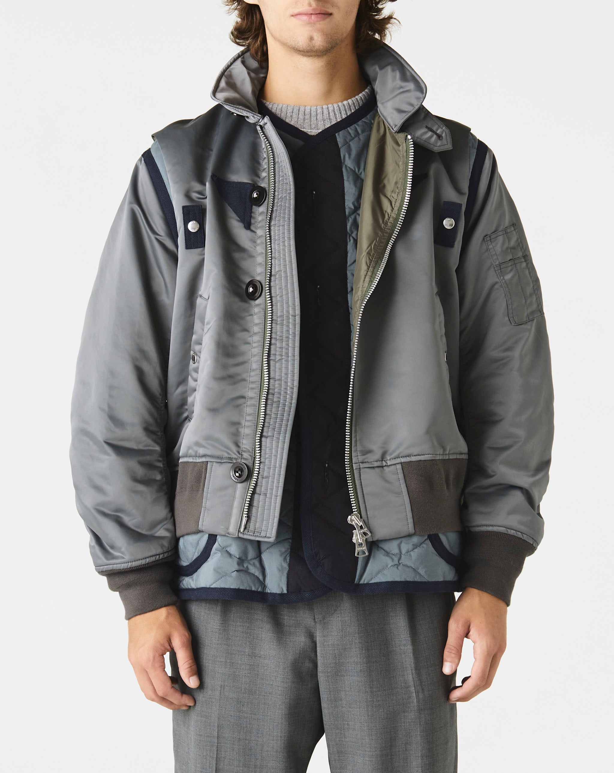 Nylon Twill Mix Blouson