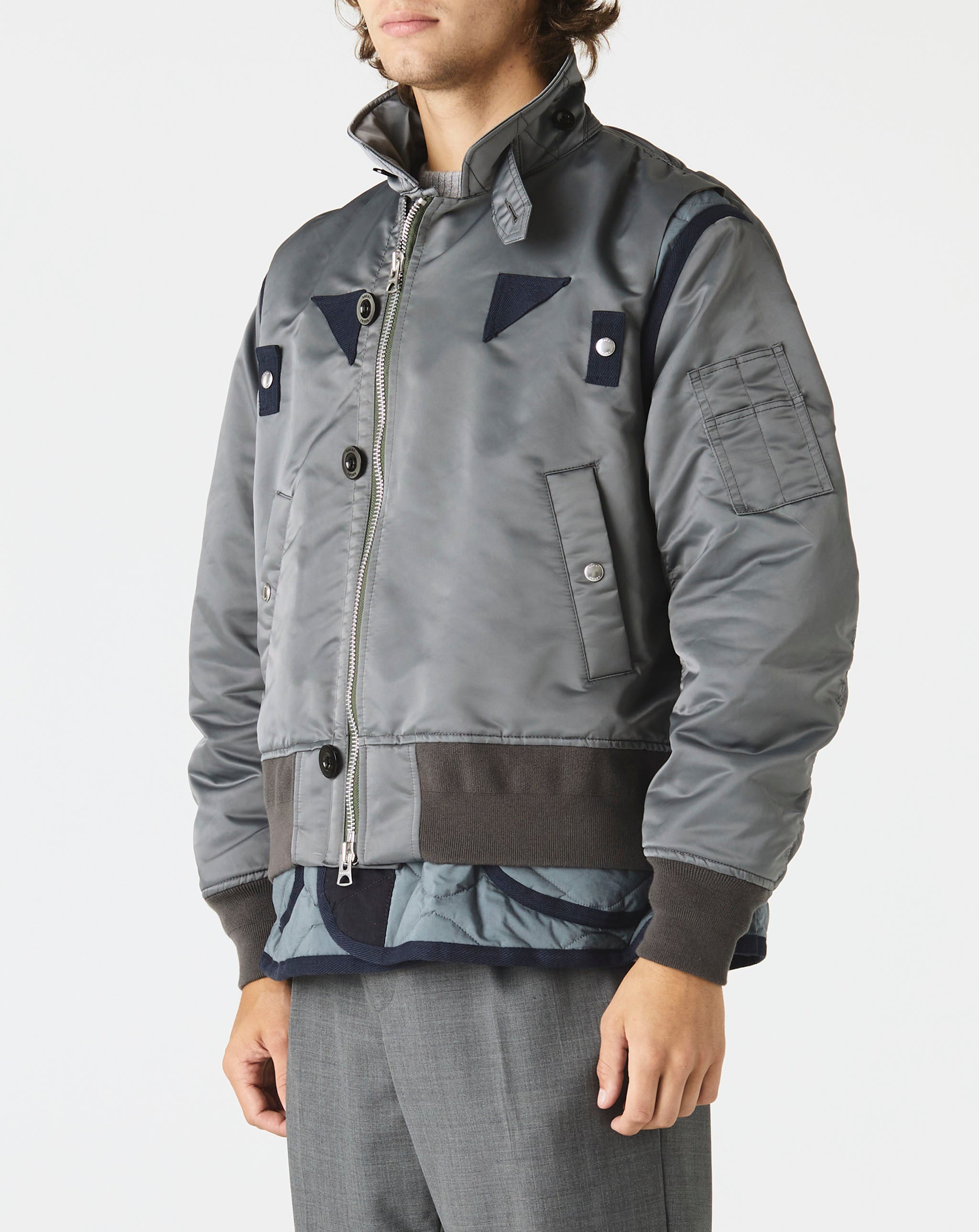 Nylon Twill Mix Blouson