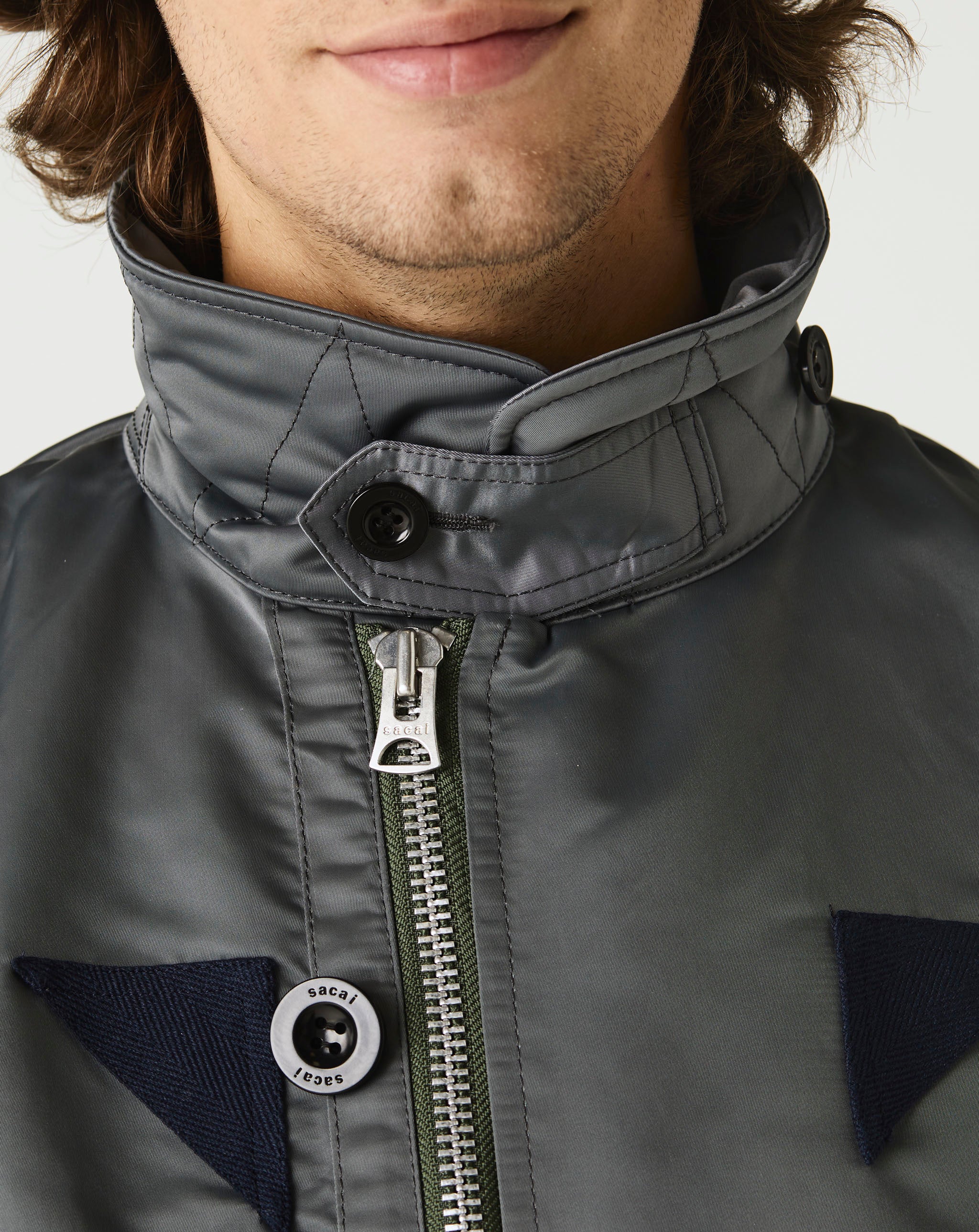 Nylon Twill Mix Blouson