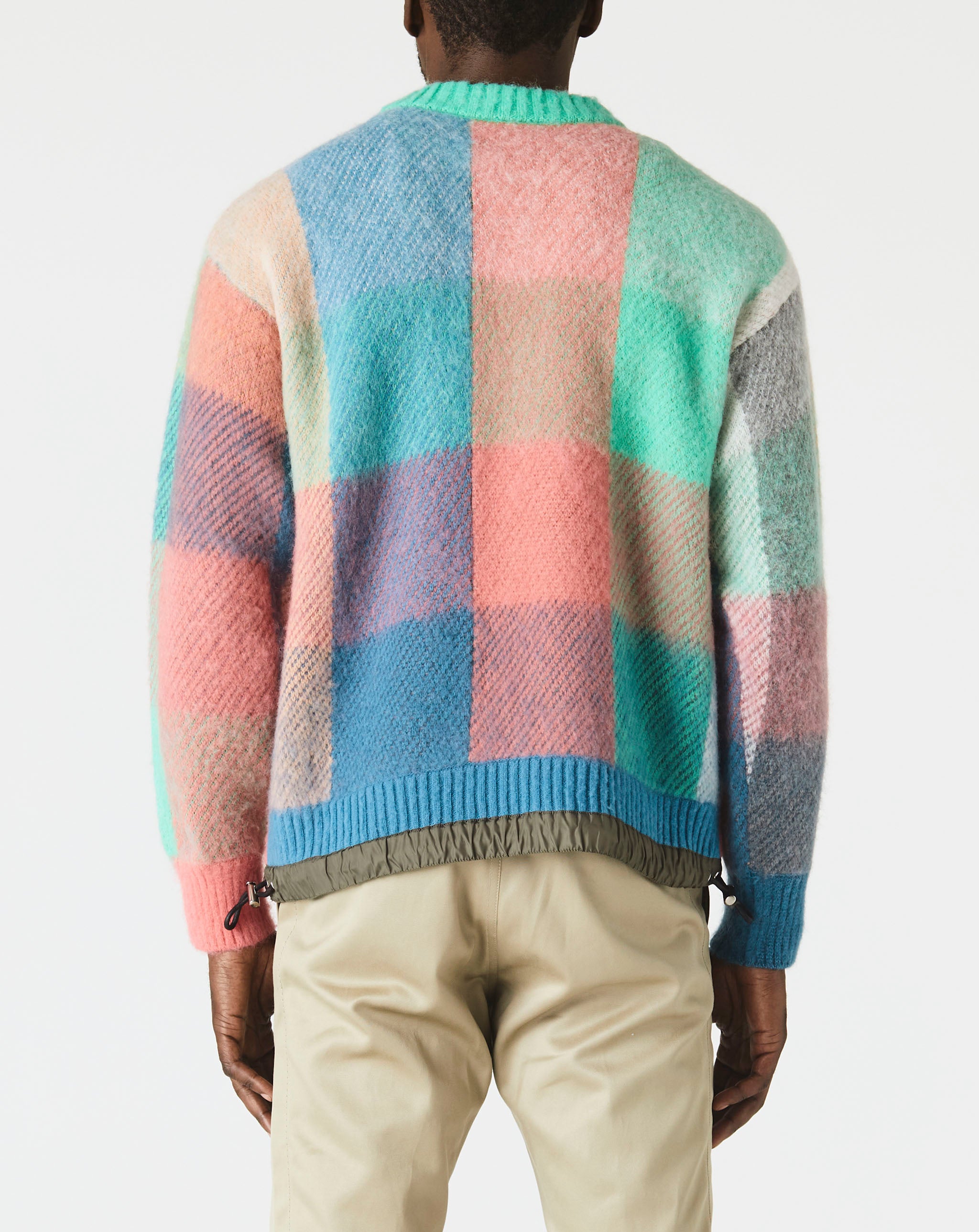 Plaid Knit Pullover