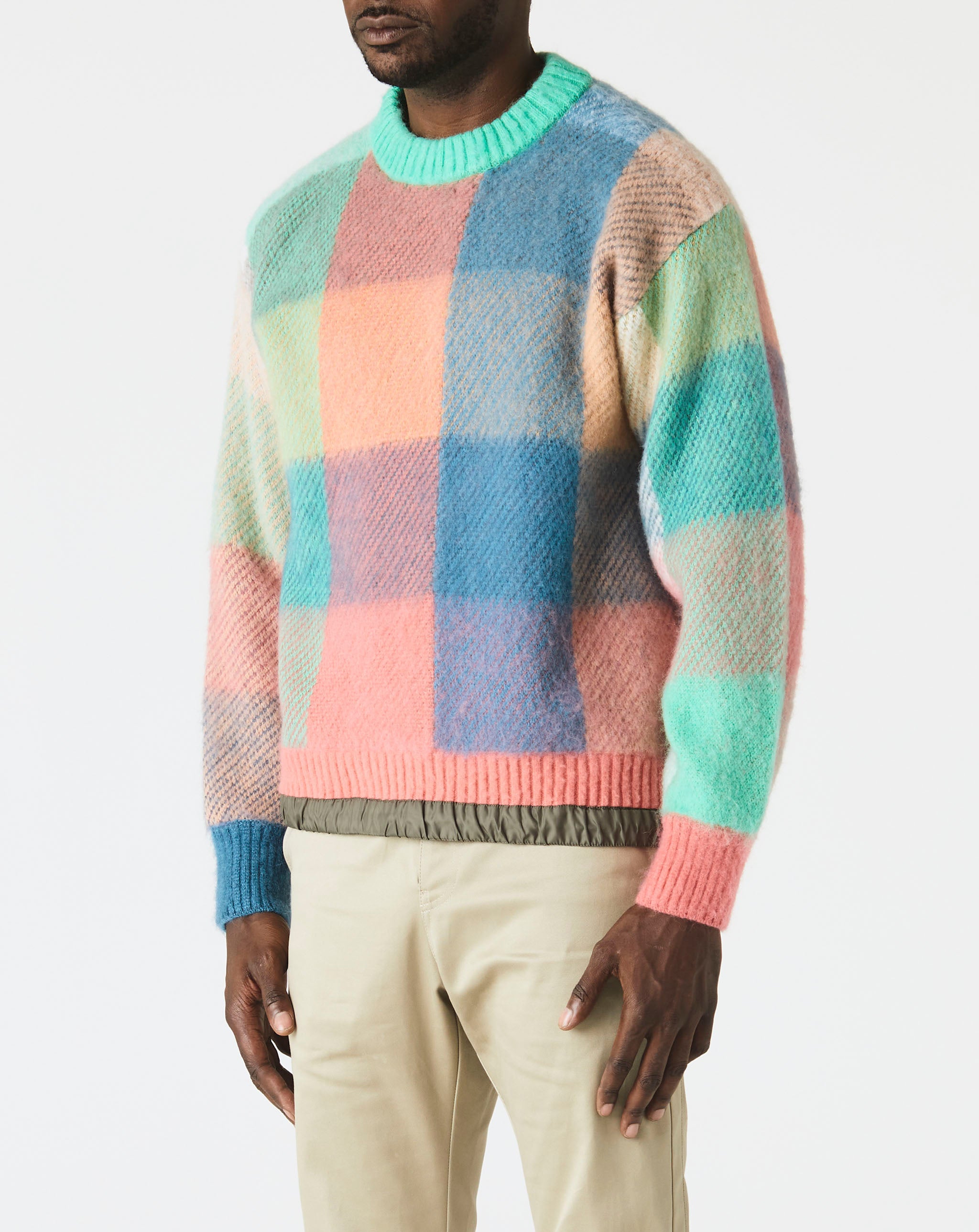 Plaid Knit Pullover