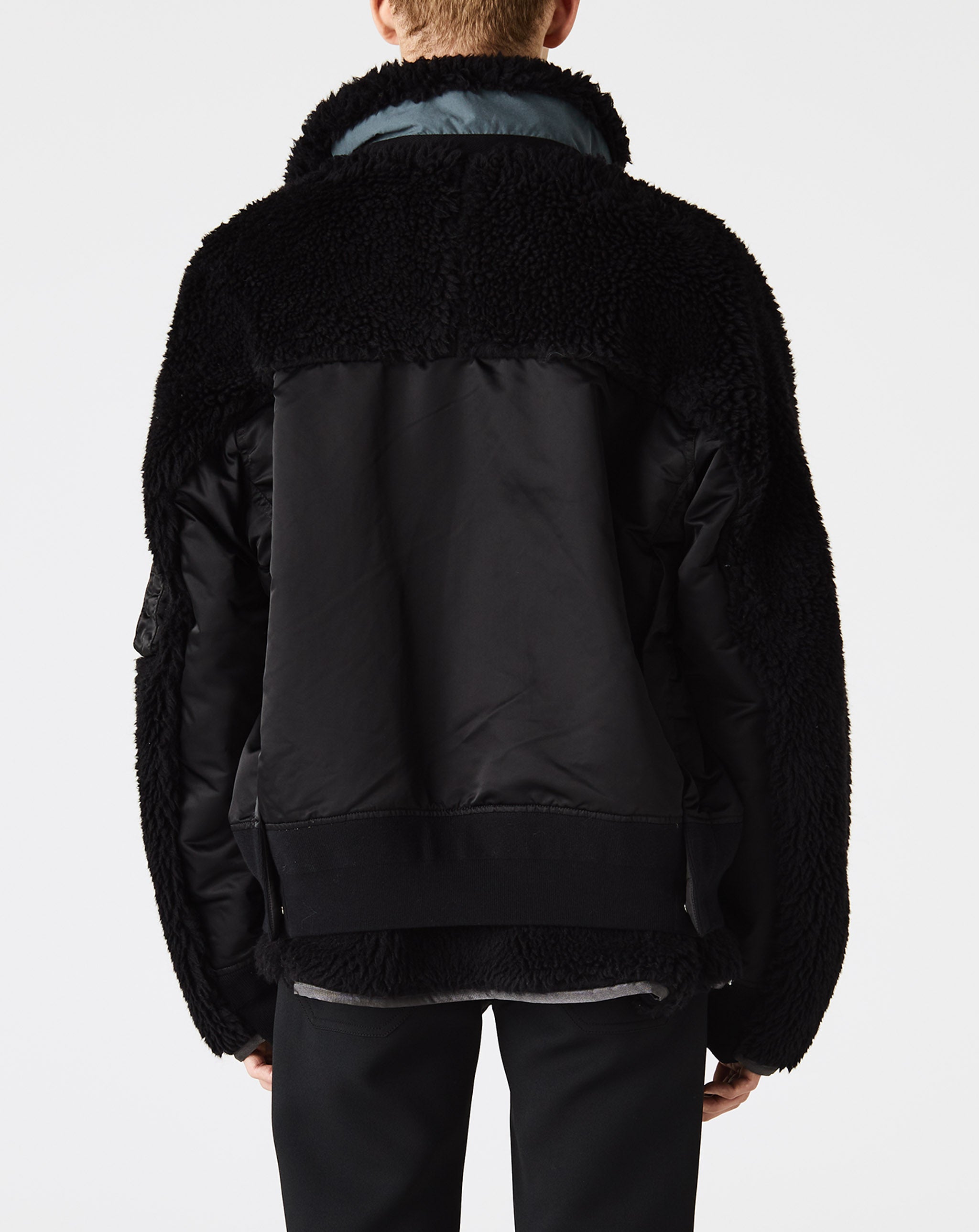 Faux Shearling x Nylon Twill Blouson