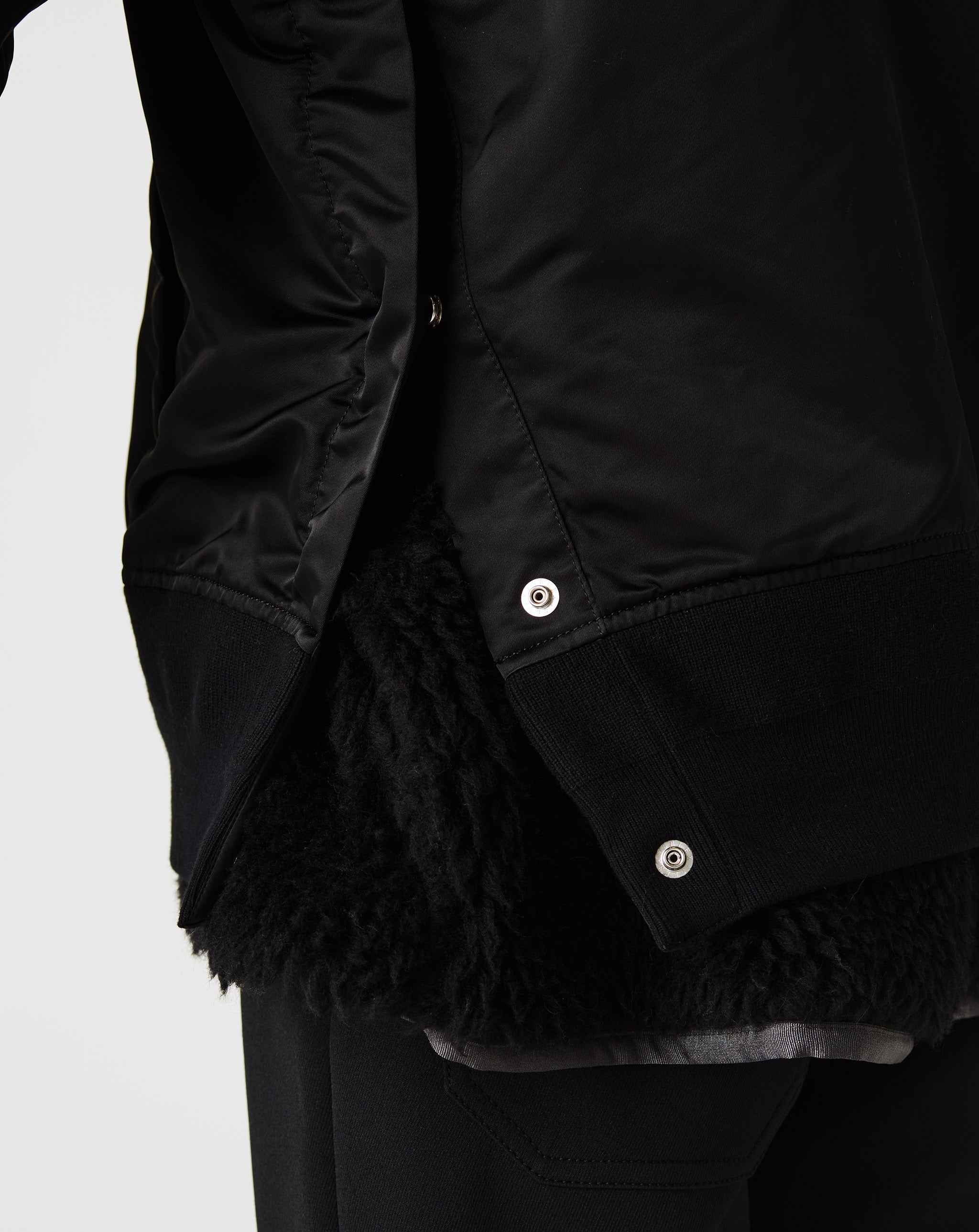 Faux Shearling x Nylon Twill Blouson