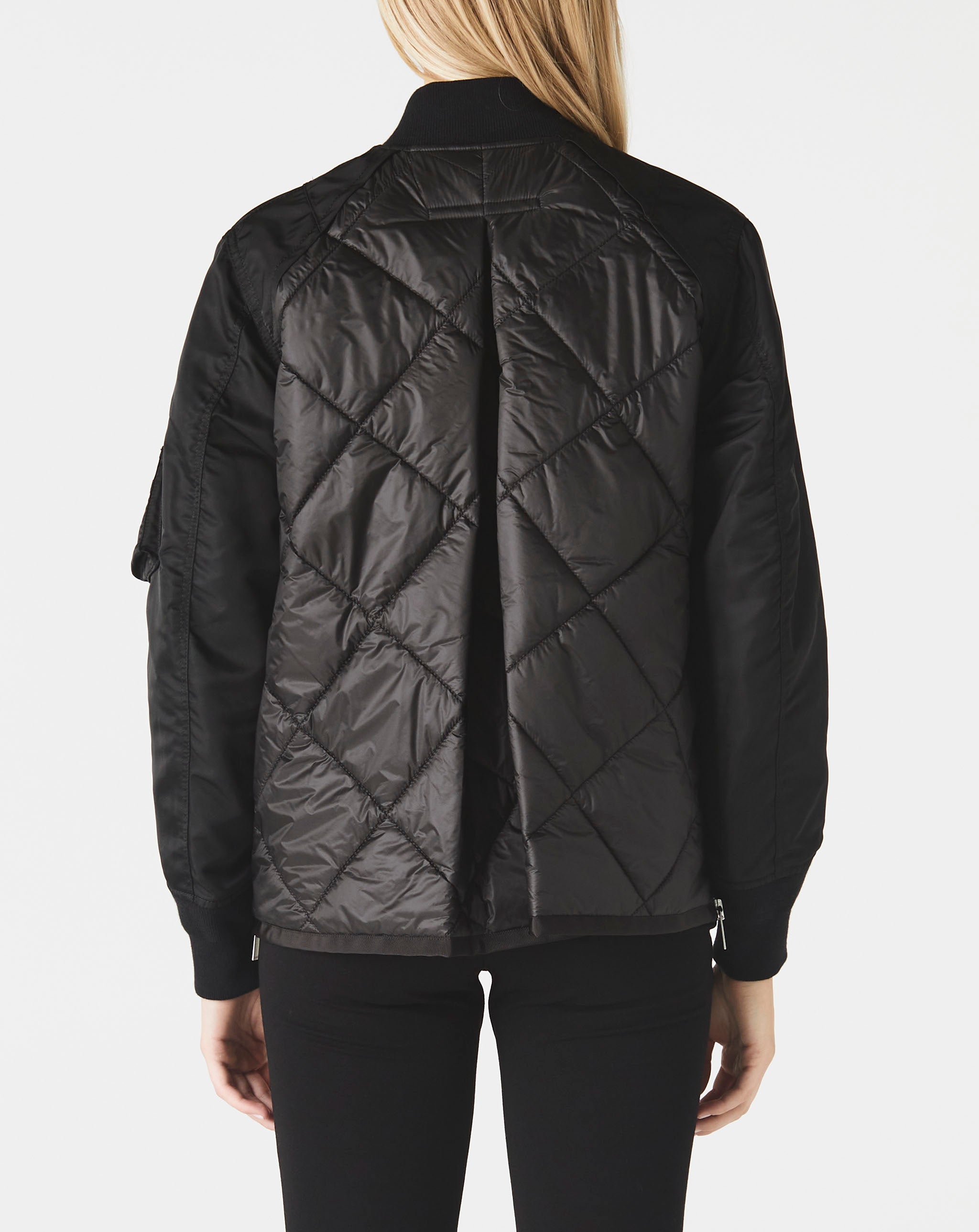 Nylon Twill Mix Quilted Blouson